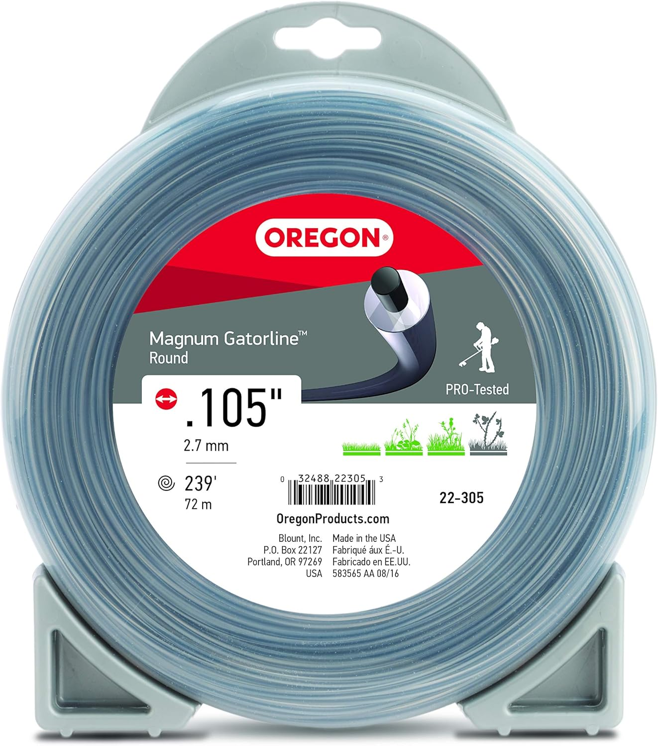 Oregon 22-205 Magnum Gatorline Round Trimmer Line .105-Inch by 114-Foot - Picture 7 of 13