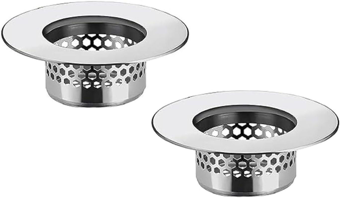 Bathroom Sink Strainer (2 Pack), Bathtub Drain Cover Lavatory Sink Drain Straine