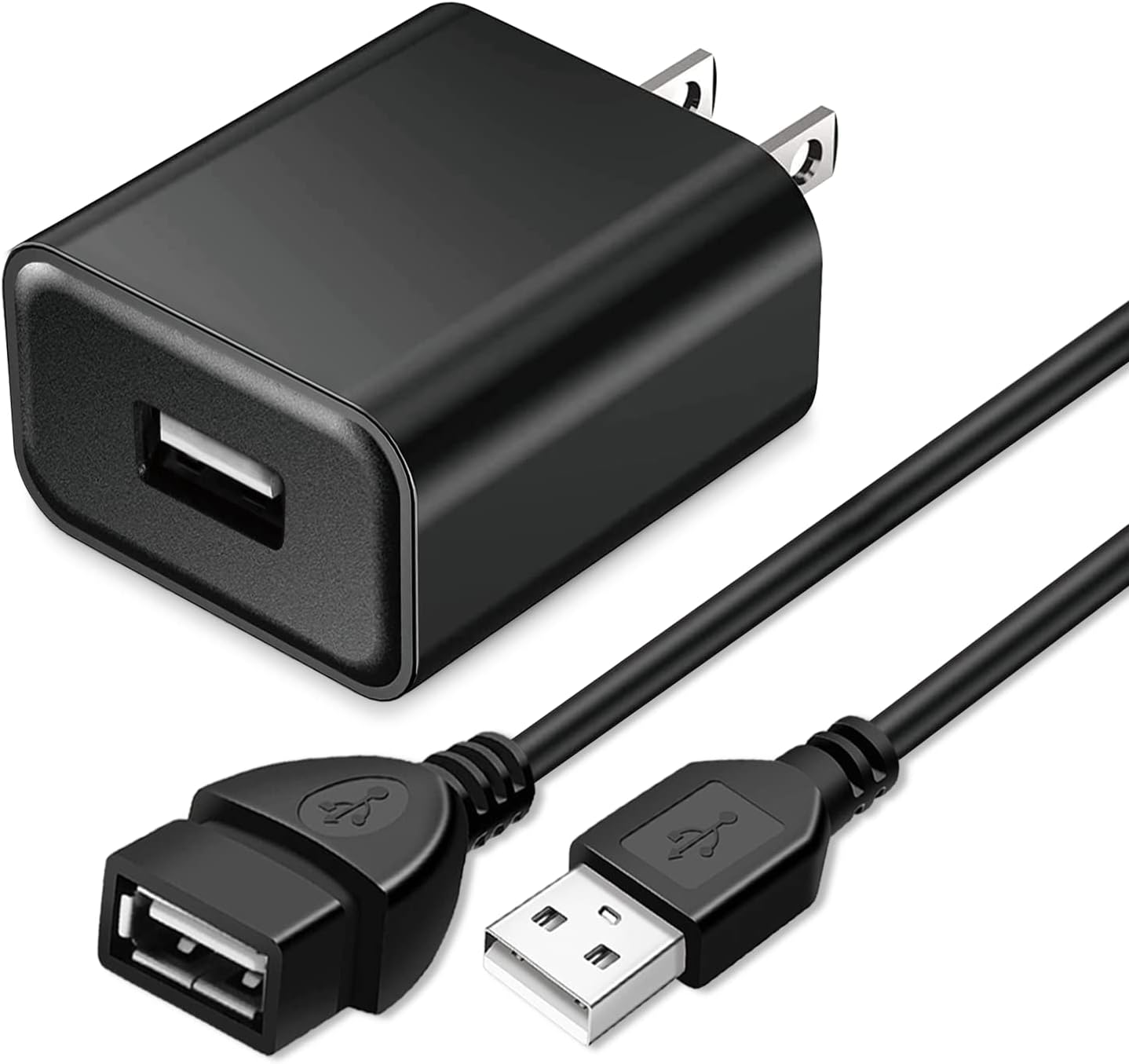 USB Wall Charger Adapter &Extension Charging Cable Cord for Jlab Go Ai Pop/Sport