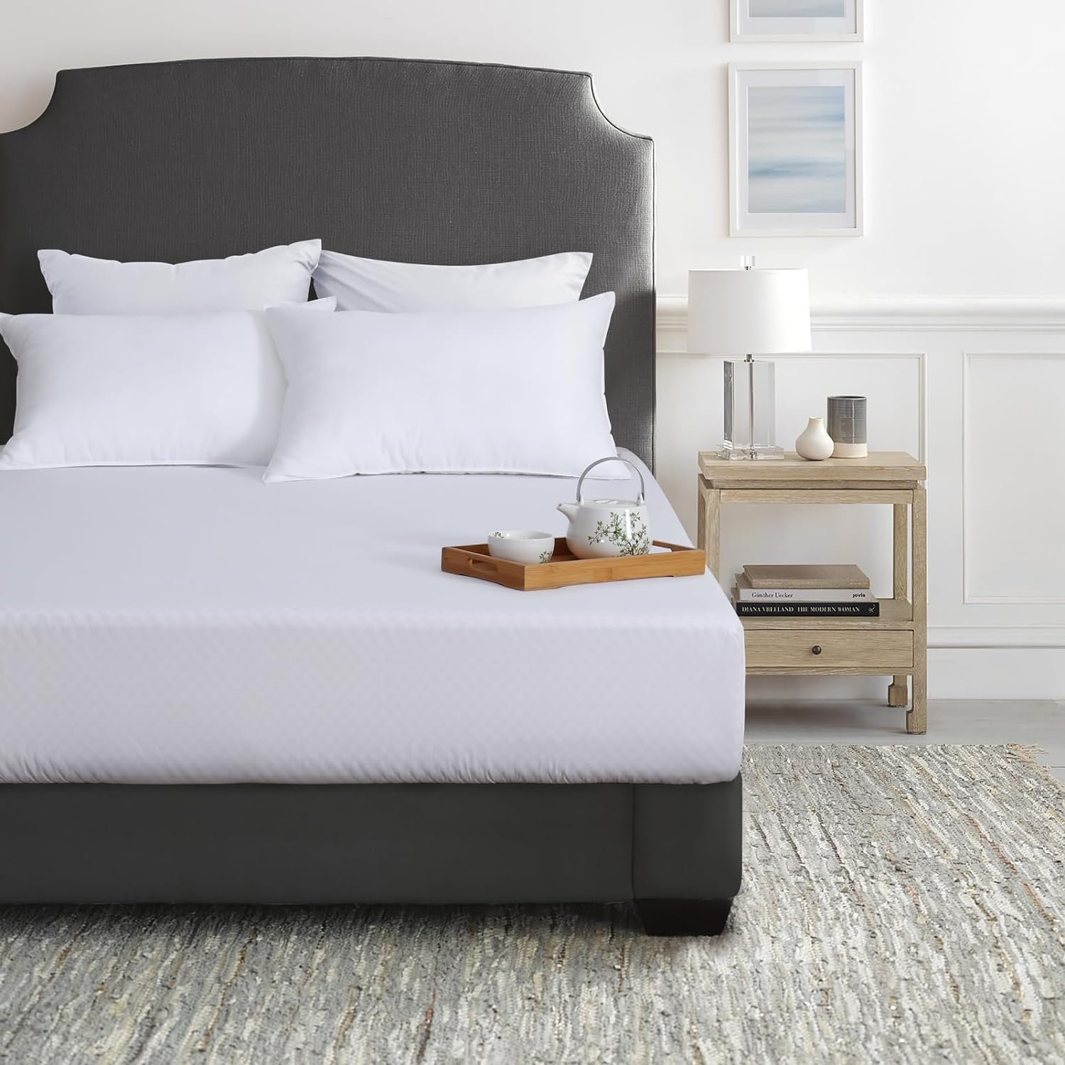 Dreamaker Bamboo Cotton Jersey Waterproof Mattress Protector, Natural Anti-Mi... - Picture 9 of 17