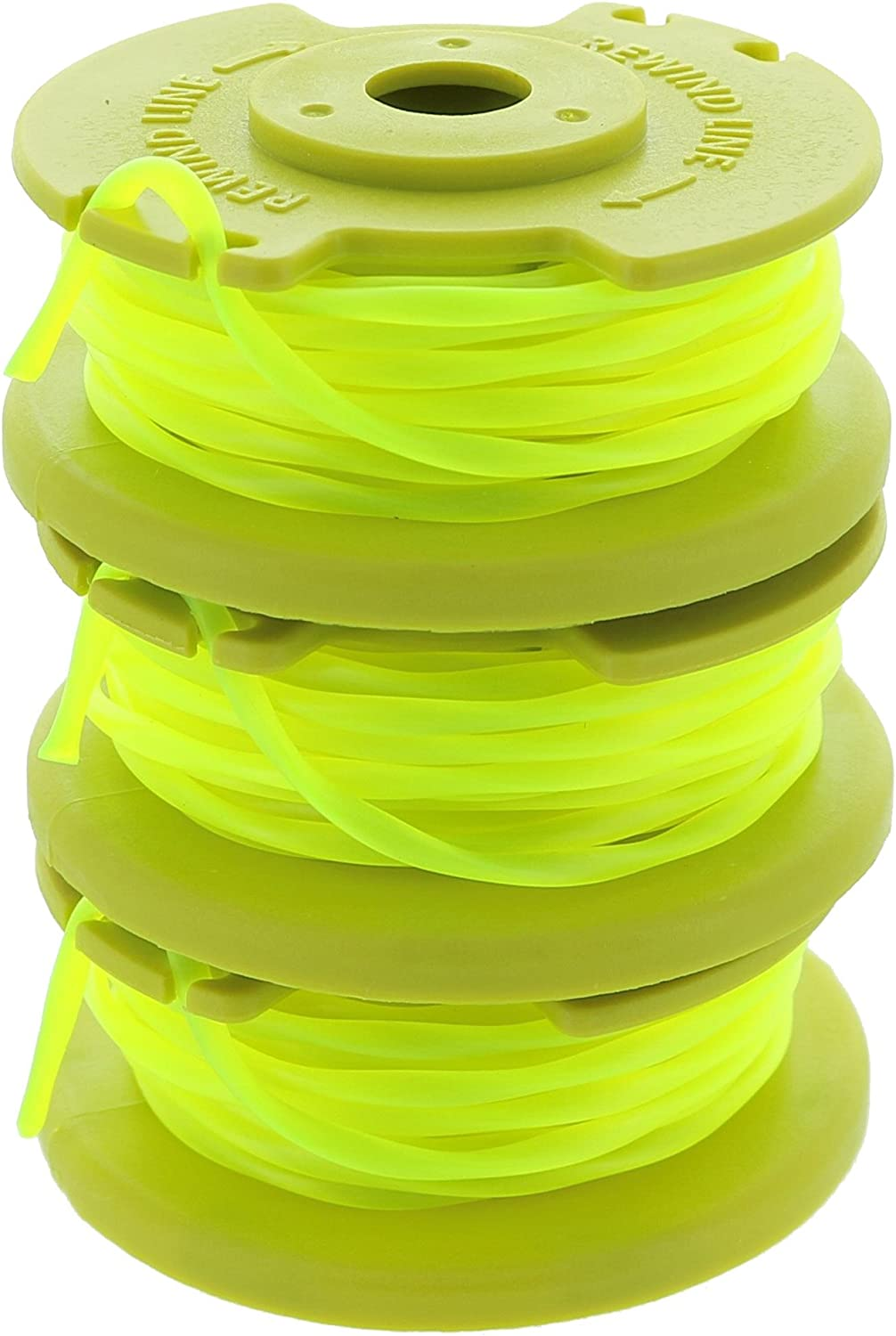 Ryobi One PLUS+ AC80RL3 OEM .080 Inch Twisted Line and Spool Replacement for Ryobi 18V, 24V, and 40V Cordless Trimmers (3 Pack)