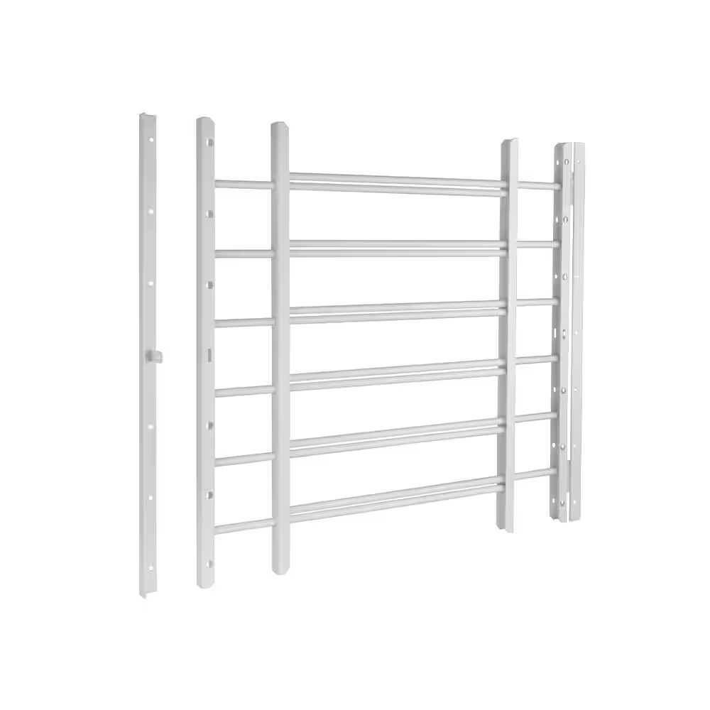 Pp-Spag 6-Bar Window Guard in White
