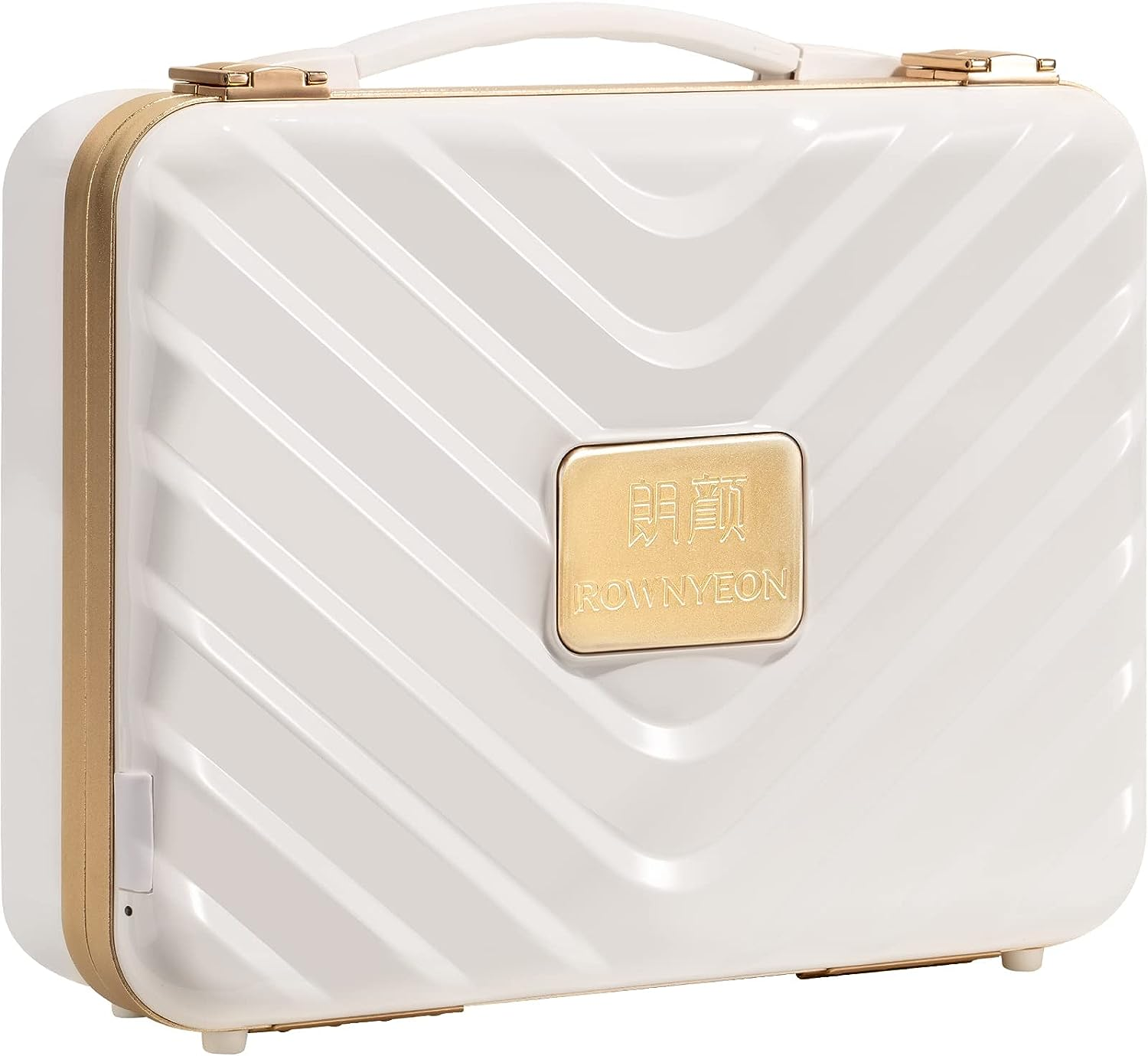 Travel Makeup Case with Light up Mirror Portable Train Case Organizer Makeup Box