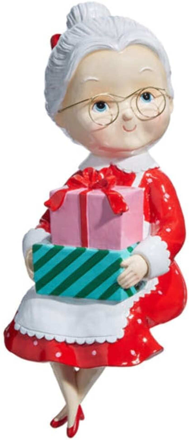 Raz Imports 2024 Tinsel Town 12.75" Sitting Retro Mrs. Claus