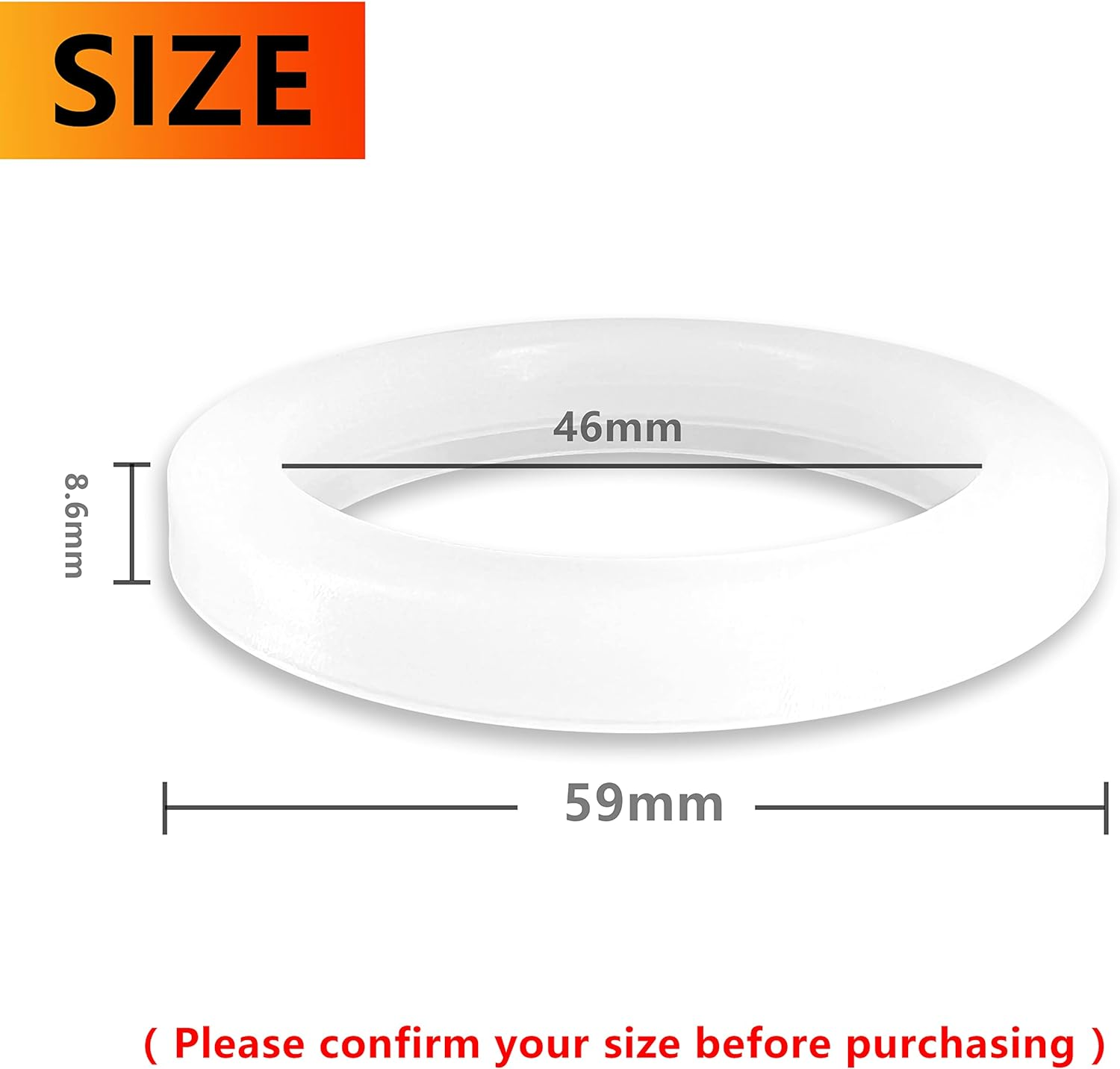 NEOUZA 51mm Brewing Group Head Silicone Gasket 2Pcs O-Ring Compatible with De... - Picture 3 of 11