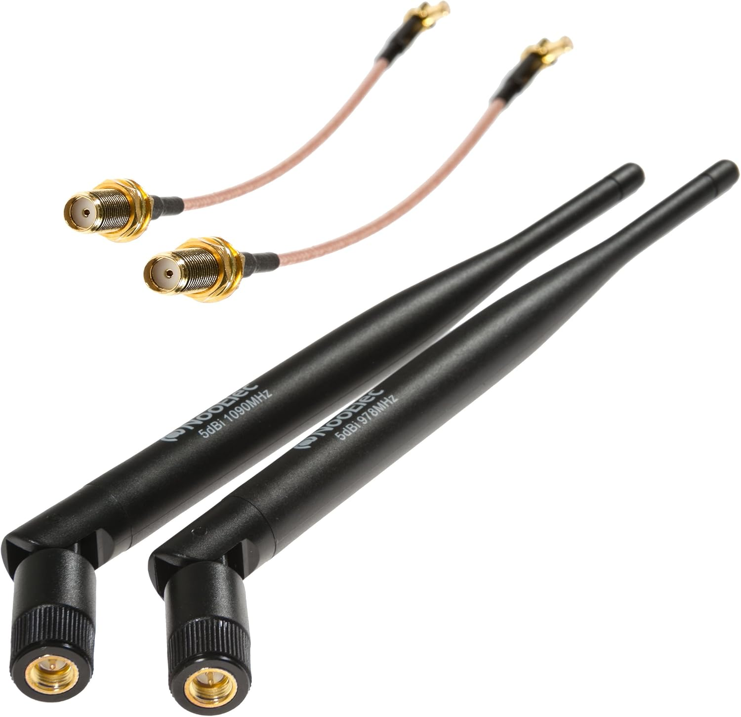 ADS-B Discovery 5Dbi (High Gain) Antenna Bundle - 1090Mhz & 978Mhz Antenna Bundle for SMA and Mcx-Connected Software Defined Radios (Sdrs)