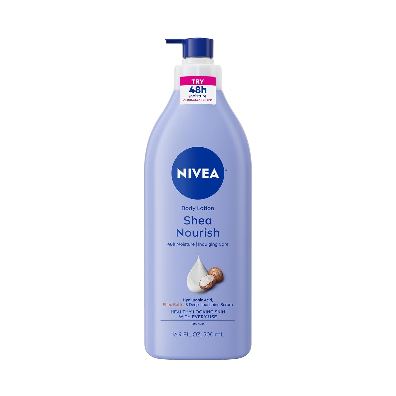 Shea Nourish Body Lotion with Shea Butter & Hyaluronic Acid, 16.9 Oz