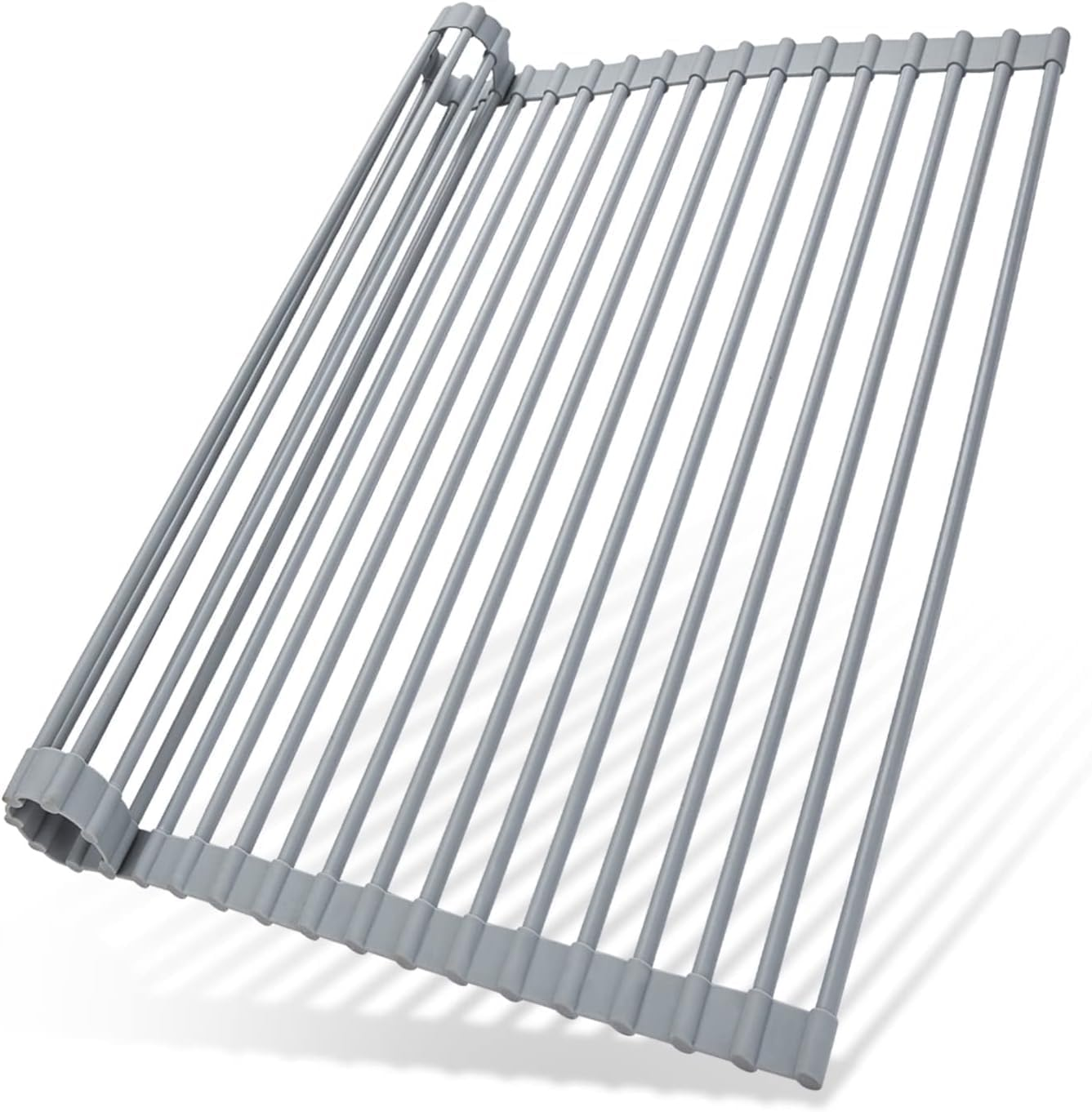 Ohuhu over Sink Dish Drying Rack, Silicone Wrapped 17.6