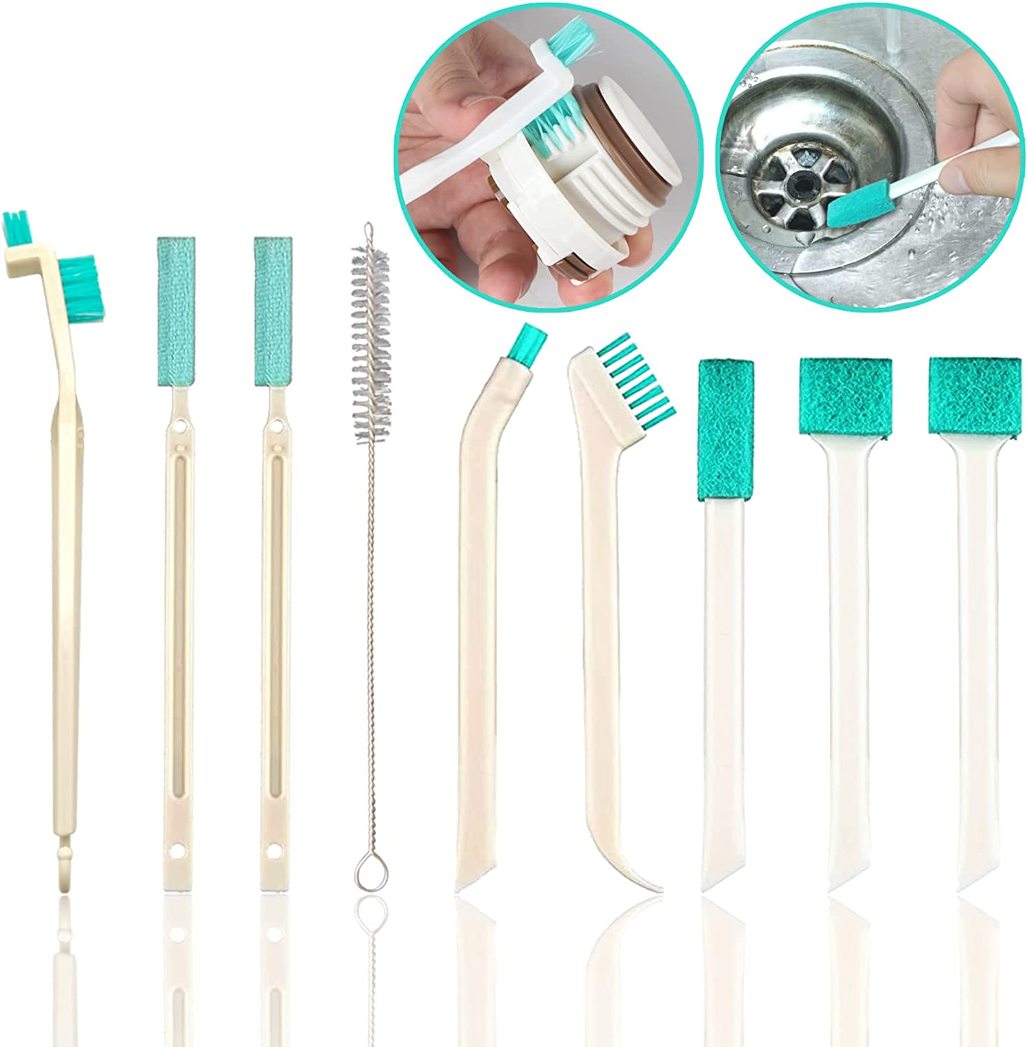 18 Pcs Small Household Cleaning Brushes by ELEMGULY,Deep Detail Crevice Brush... - Picture 2 of 13