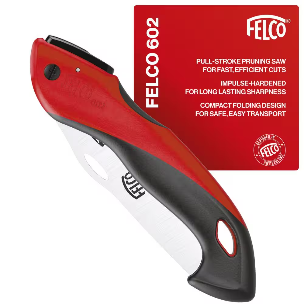 F602 6 In. Folding Pull-Stroke Pruning Saw with Impulse Hardened Steel Blade