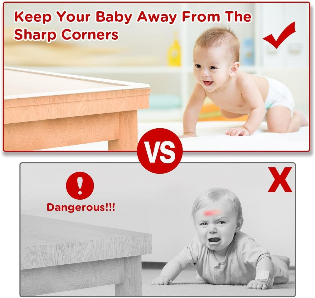 Corner Protectors Baby Proofing,Clear Corner Protector,Soft Edge Protector 6.... - Picture 3 of 18