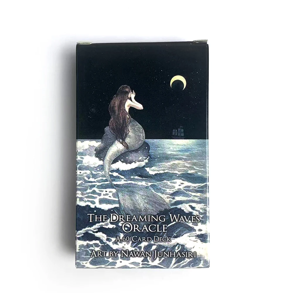 New Tarot Cards of the Dreaming Waves Oracle Tarot Deck a 60-Card Deck Art by Nawan Junhasiri,Casual Entertainment Party Game