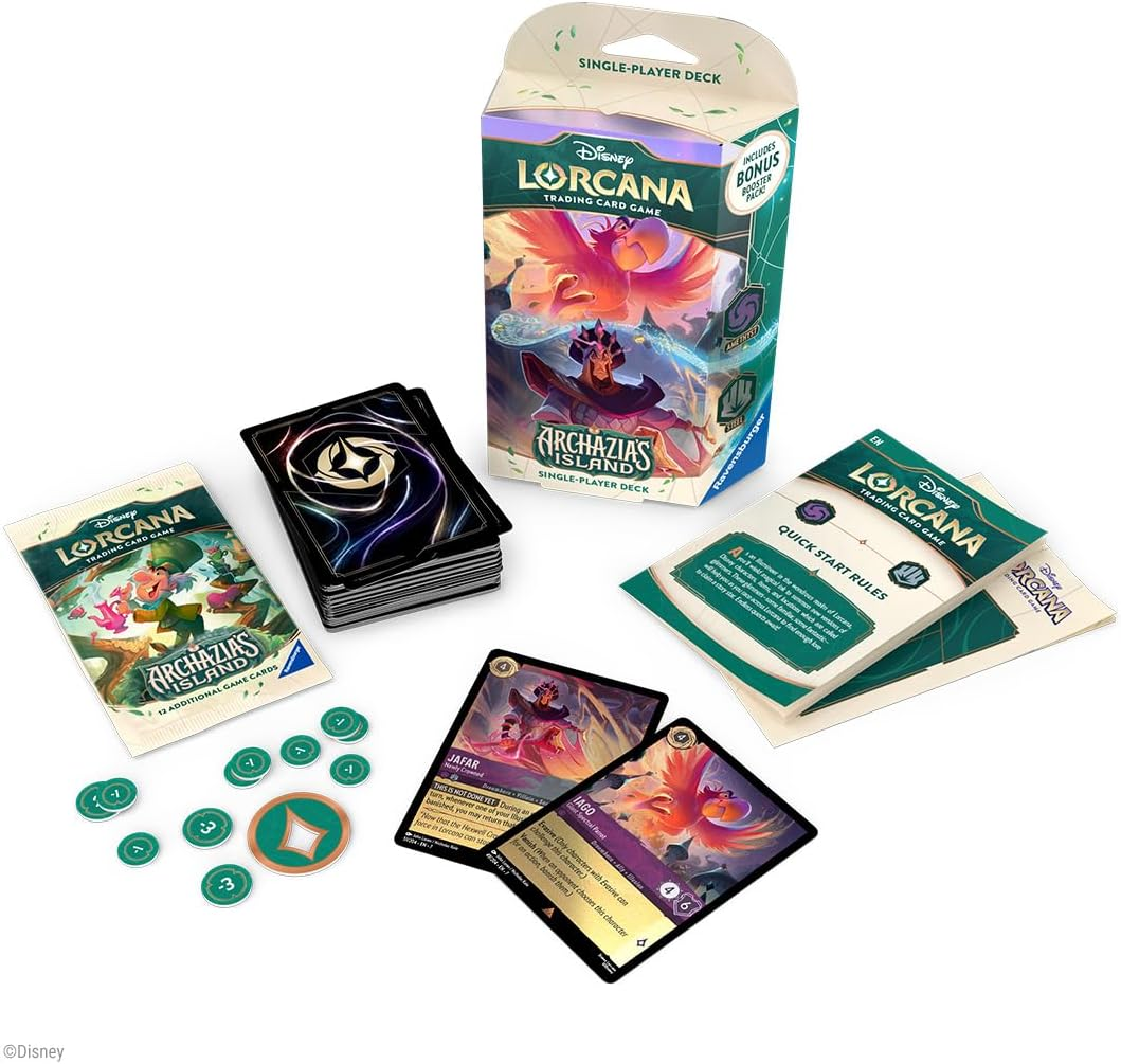 disney card game lorcana starter deck TCG: Fabled Equipped with magic brush and magic book Disney Lorcana - The First