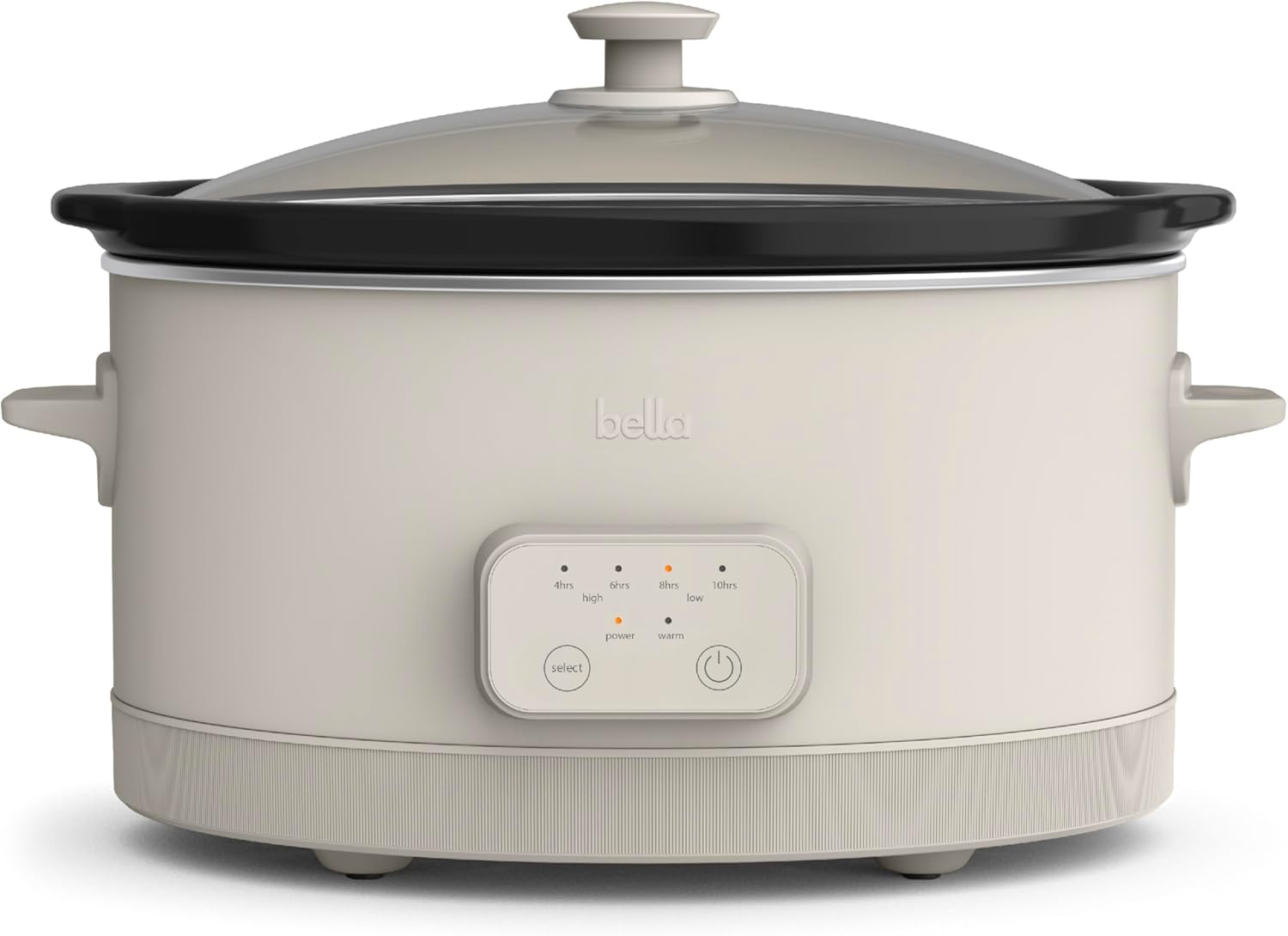 6.0 Qt Programmable Slow Cooker, Ceramic Nonstick Coating, Adjustable Temperature & Cooking Times, Dishwasher Safe Stoneware Pot & Tempered Glass Lid, Tangle Free Cord Wrap, Oatmilk