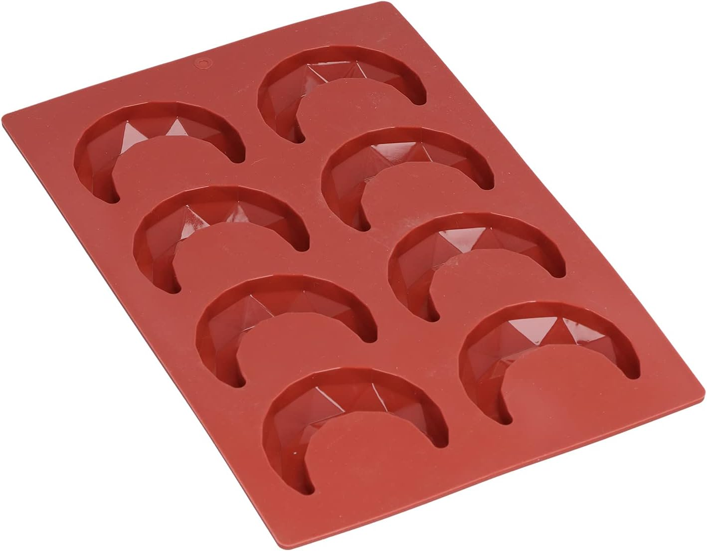 DJDK Silicone Chocolate Mold,8-Hole Moon-Shaped Mold 3 Dimensional Chocolate Cake Sweet Mold for Home Bakery Kitchen