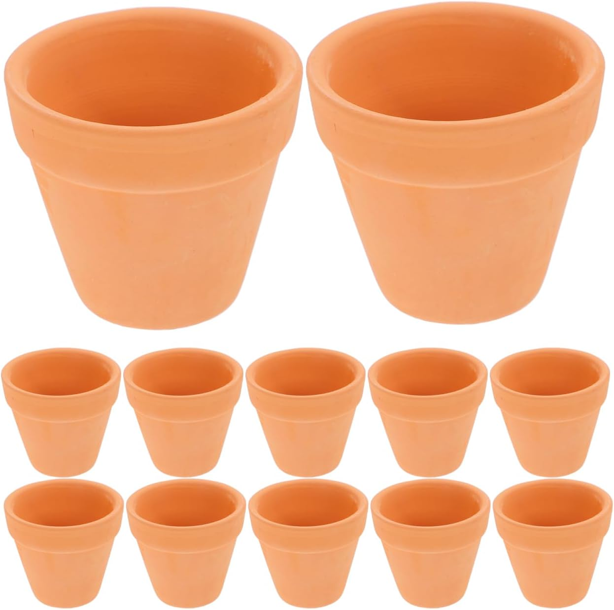 12Pcs Ceramic Plant Pots Outdoor Succulent Planters Small Clay Pots Planter for Plants, 5.5 * 4.8Cm