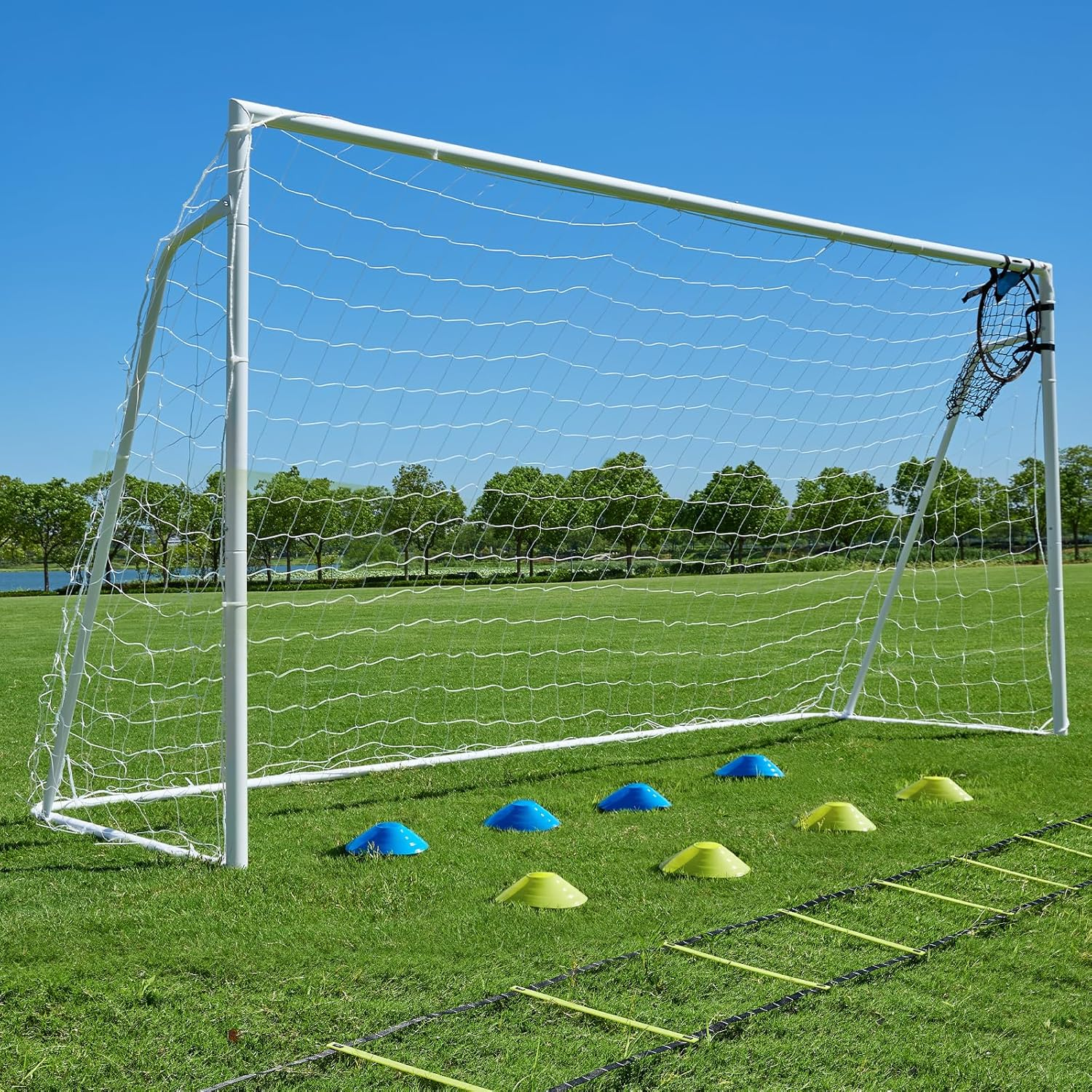 Soccer Goals for Backyard Soccer Goal 12X6 Big 10X6.5 8X6 6X4Ft Soccer Goals for Youth Adults and Kids Large Metal 2