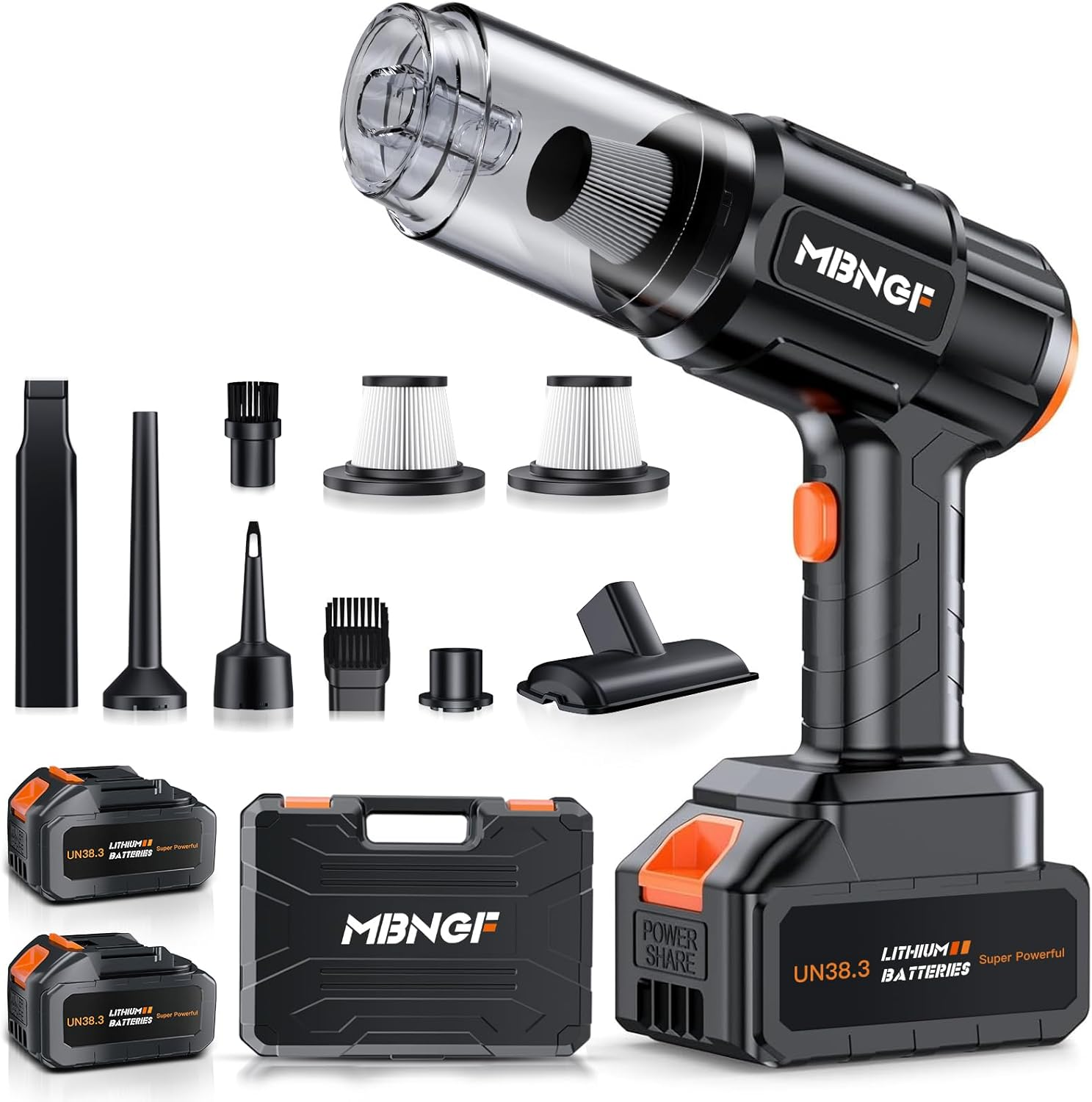 Aspiradora Portatil Inalambrica Coche 35000PA Alta Succion Soplador Casa Oficina