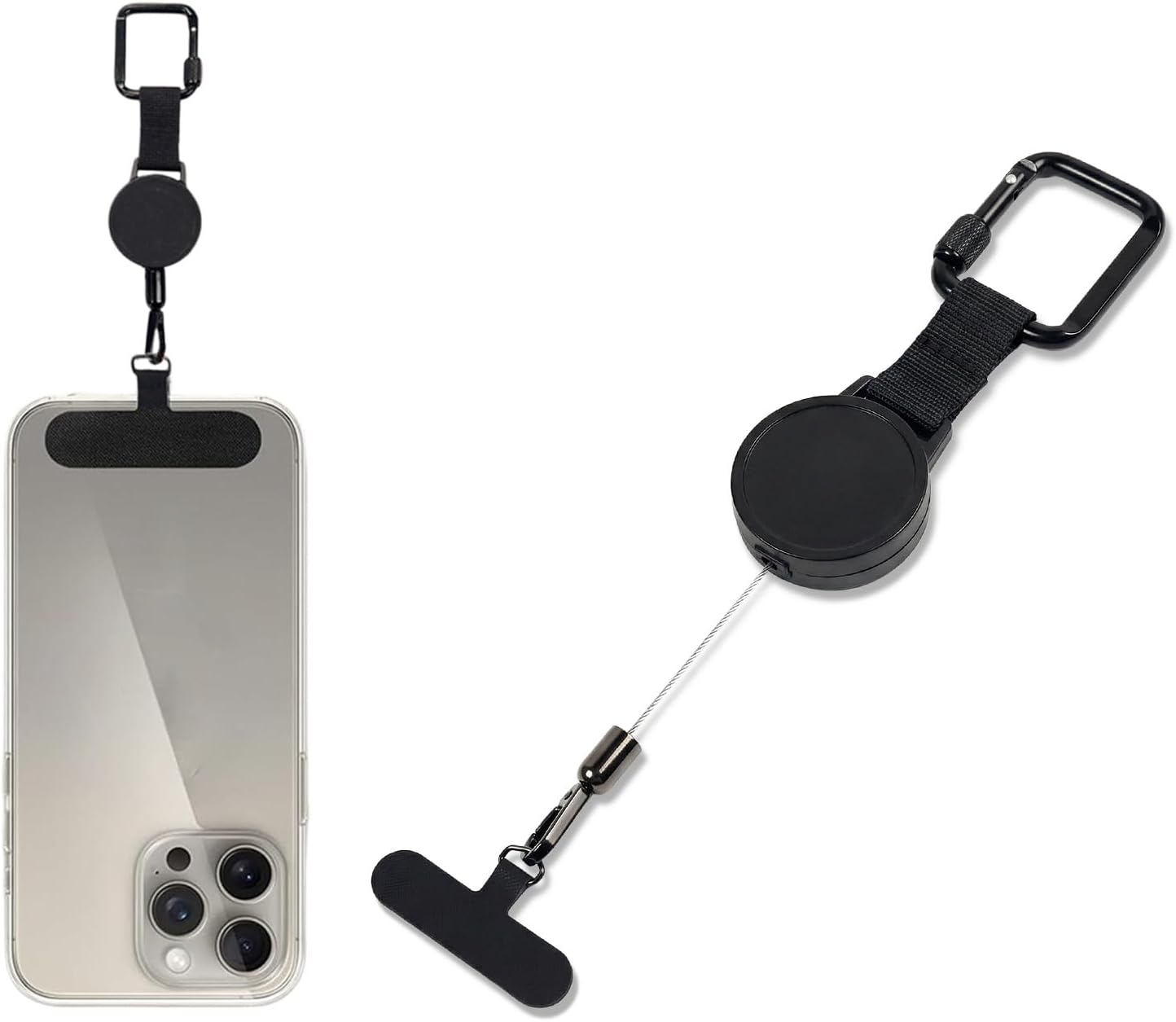 Phone Lanyard anti Theft Slash Proof - Secure Mobile Phone Tether with Carabiner & Clip, Safety Strap for Travel, anti Pickpocket Accessory