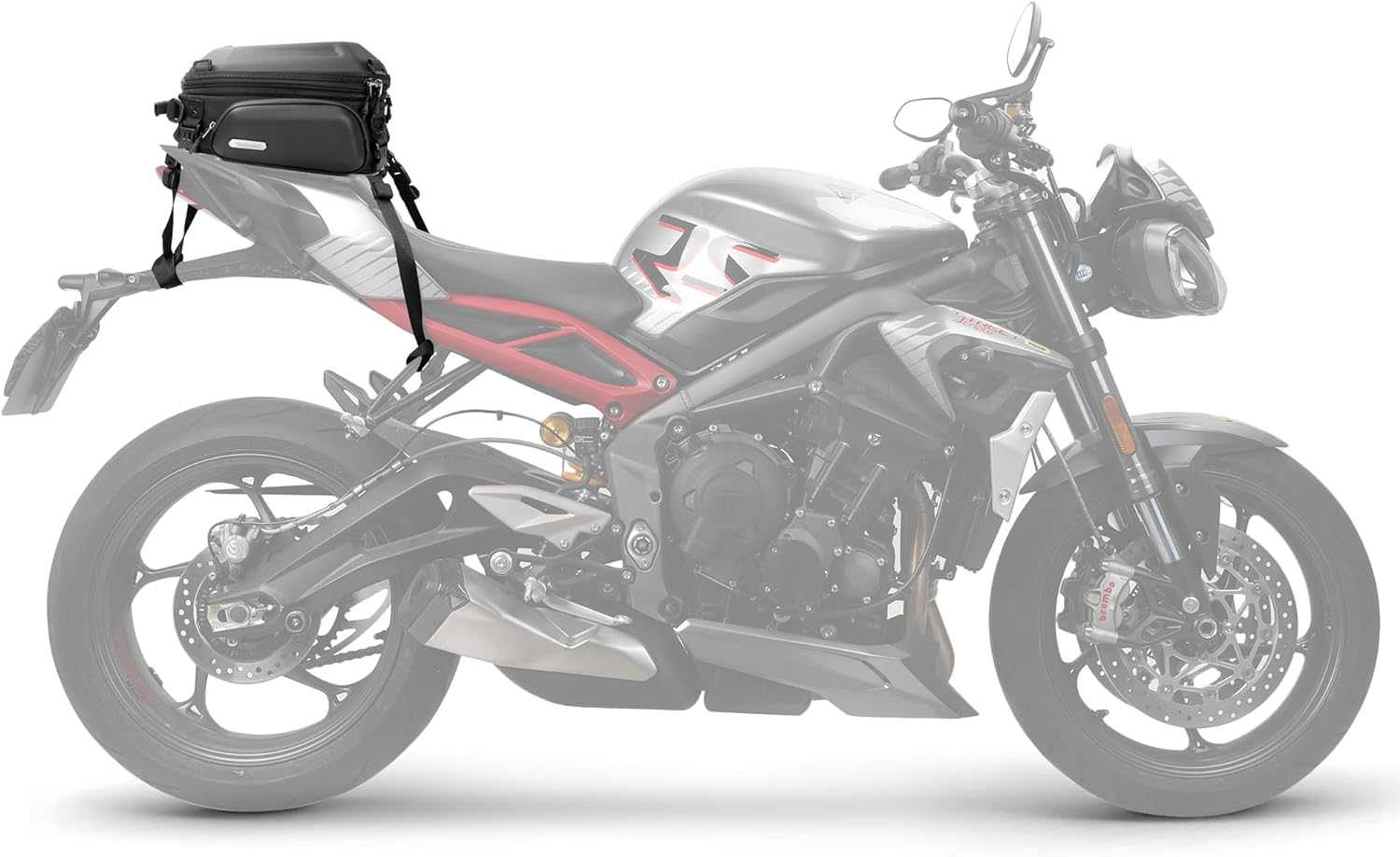 Rhinowalk Motorcycle Tail Bag Rear Seat Bag Hard Shell Waterproof 12-18L Expa... - Picture 7 of 13