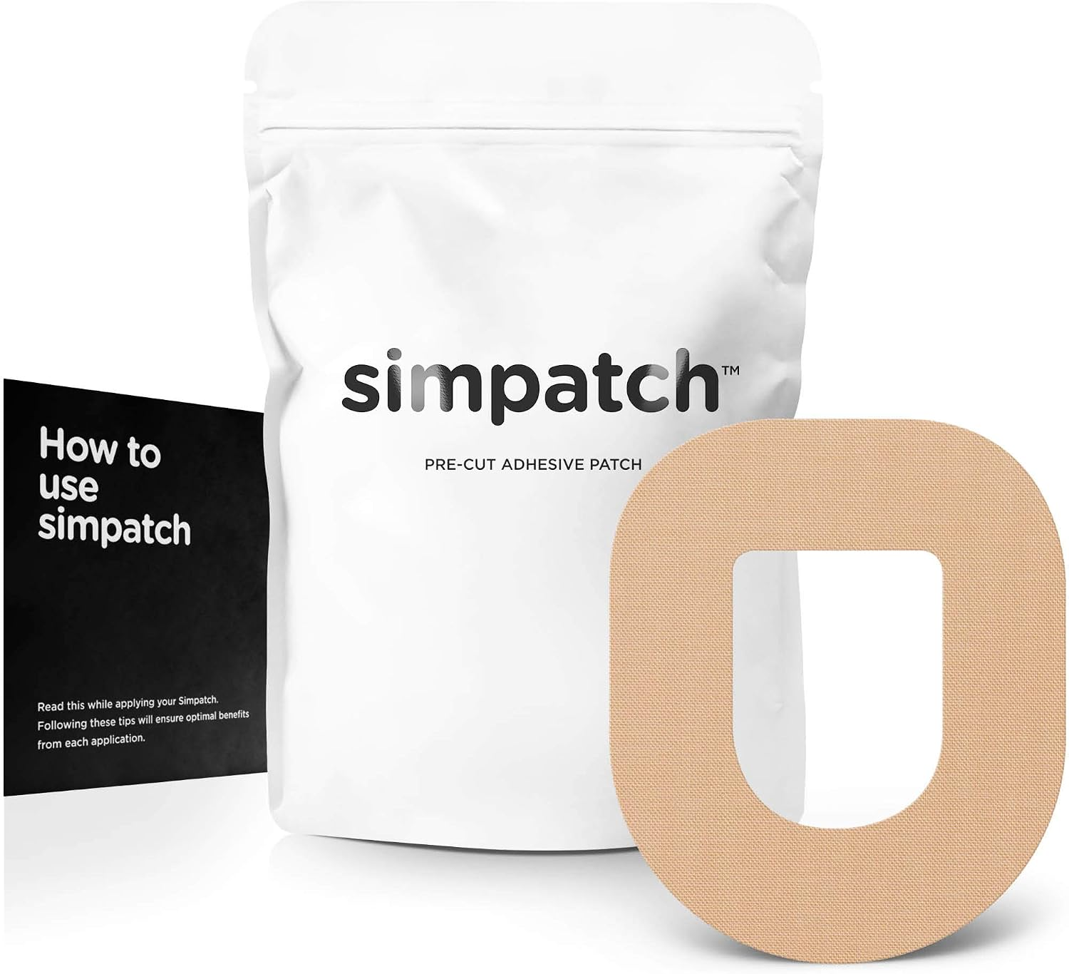 Adhesive Patch for Omnipod, CGM Tape, Beige, 25-Pack
