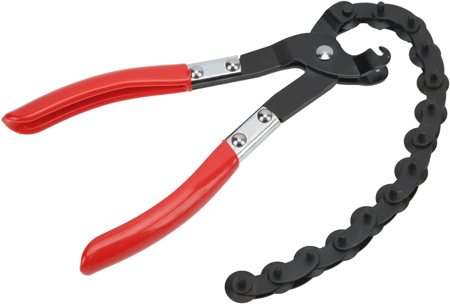 Universal 14-Wheel Chain Type Exhaust Pipe Cutter, Exhaust Pipe Cutting Repair Tool for Copper and PVC Pipes, Locking Handle