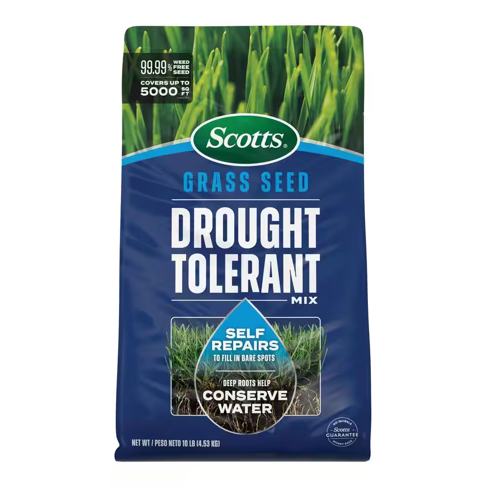 Grass Seed Drought Tolerant Mix 10 Lb. 5,000 Sq. Ft. Kentucky Bluegrass and Tall Fescue Grass Seed Mix