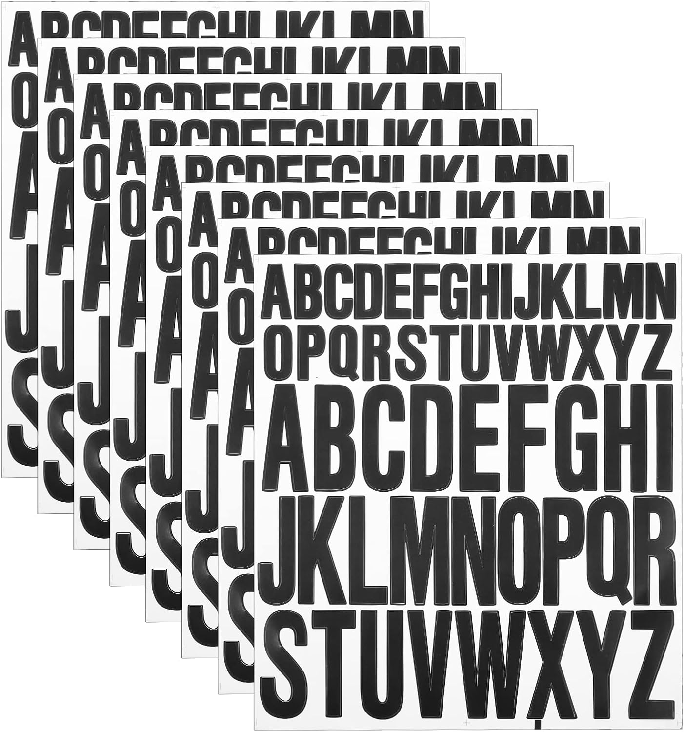 Sti Prep Lettering AIEX 8 Sheet Capital Letter Stickers, 1 Inch 2 Inch Self Adhesive ...