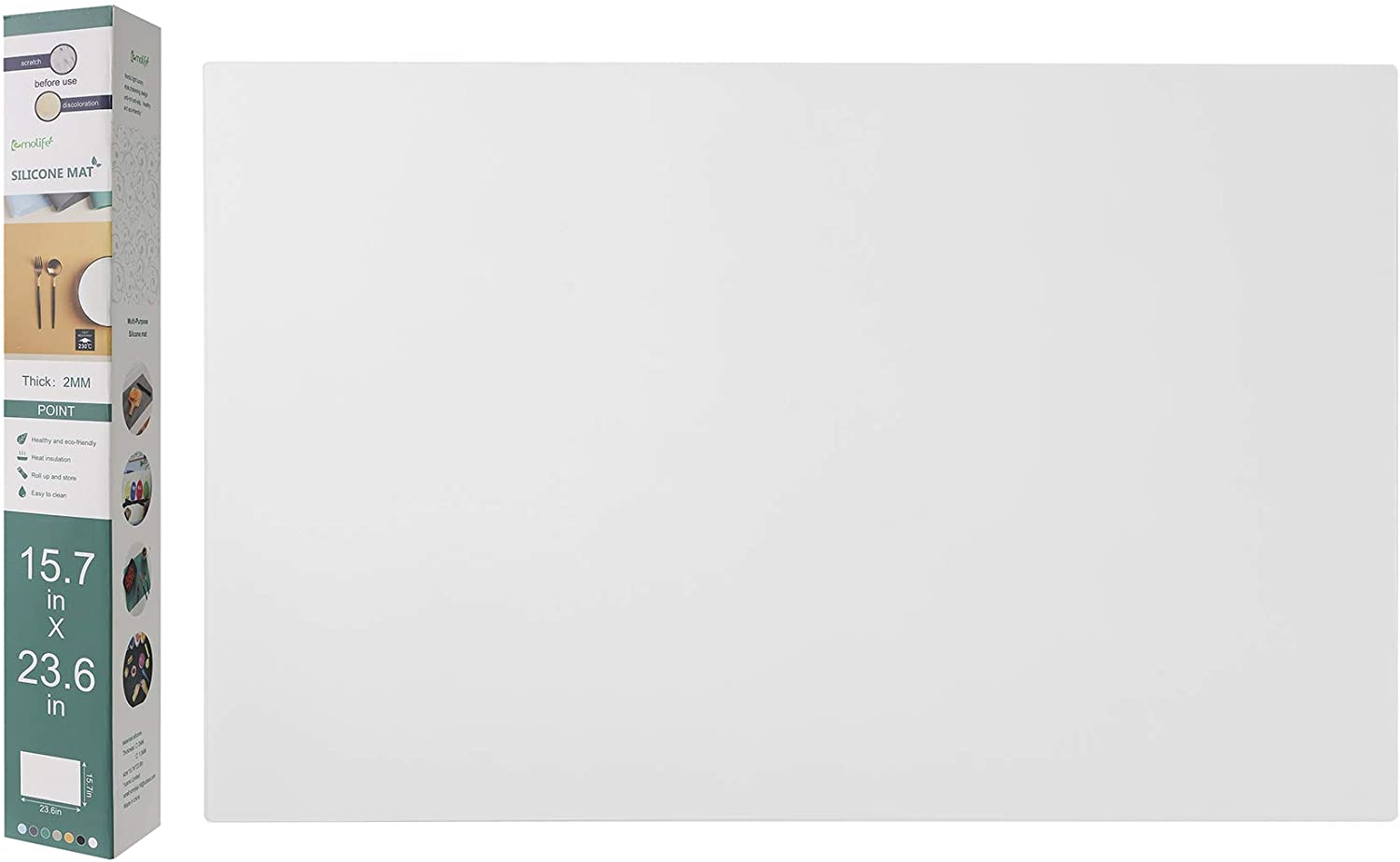 Silicone Mat for Kitchen Counter, Heat Resistant Nonskid Table Mat