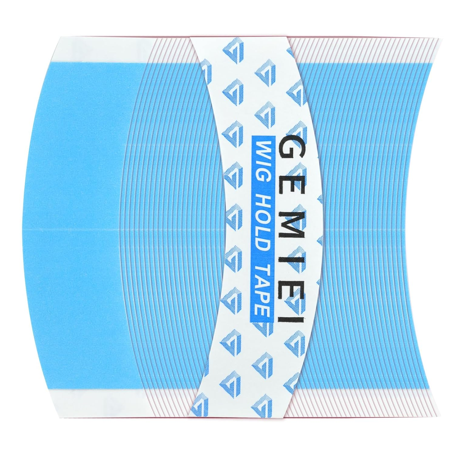 64Pcs Lace Wig Tape Double Sided Waterproof Lace Front Tape,Strong Hold Adhesive for C-Shaped Hair Pieces Toupees & Hair Extensions