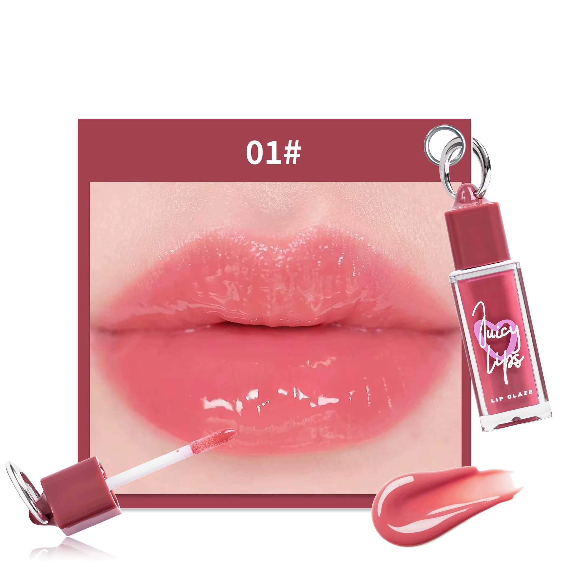 Water-Glow Hydrating Non-Sticky Plumping Lip Gloss Moisturizing Long Lasting Nourishing Lip Glow Oil