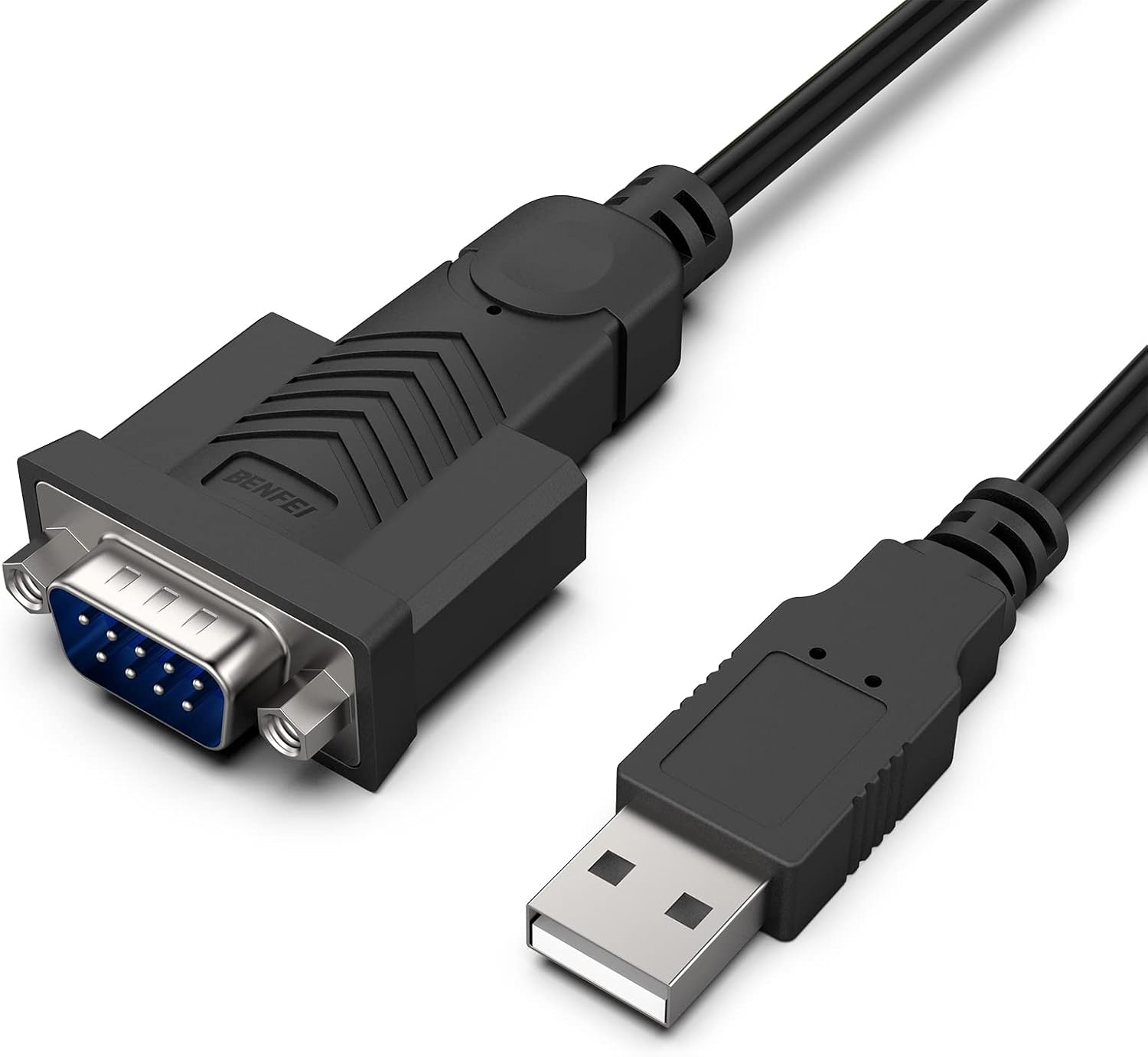 USB to Serial Adapter, 6 Feet USB to RS-232 Male (9-pin) DB9 Serial Cable, Prolific Chipset, Windows 11/10/8.1/8/7, Mac OS X 10.6 and Above (NOT VGA)