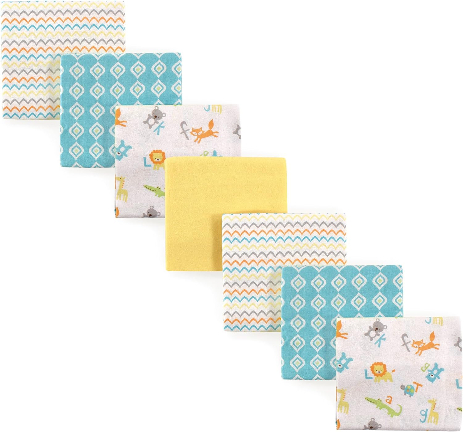 Luvable Friends Unisex Baby Cotton Flannel Receiving Blankets, Love 7-Pack, O... - Picture 13 of 13