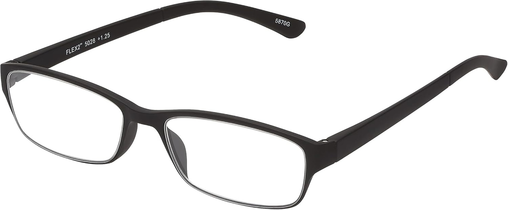 SAV Men’S Flex 2 5028 Reading Glasses - Flexible, Durable, Lightweight, Contemporary Readers for Men