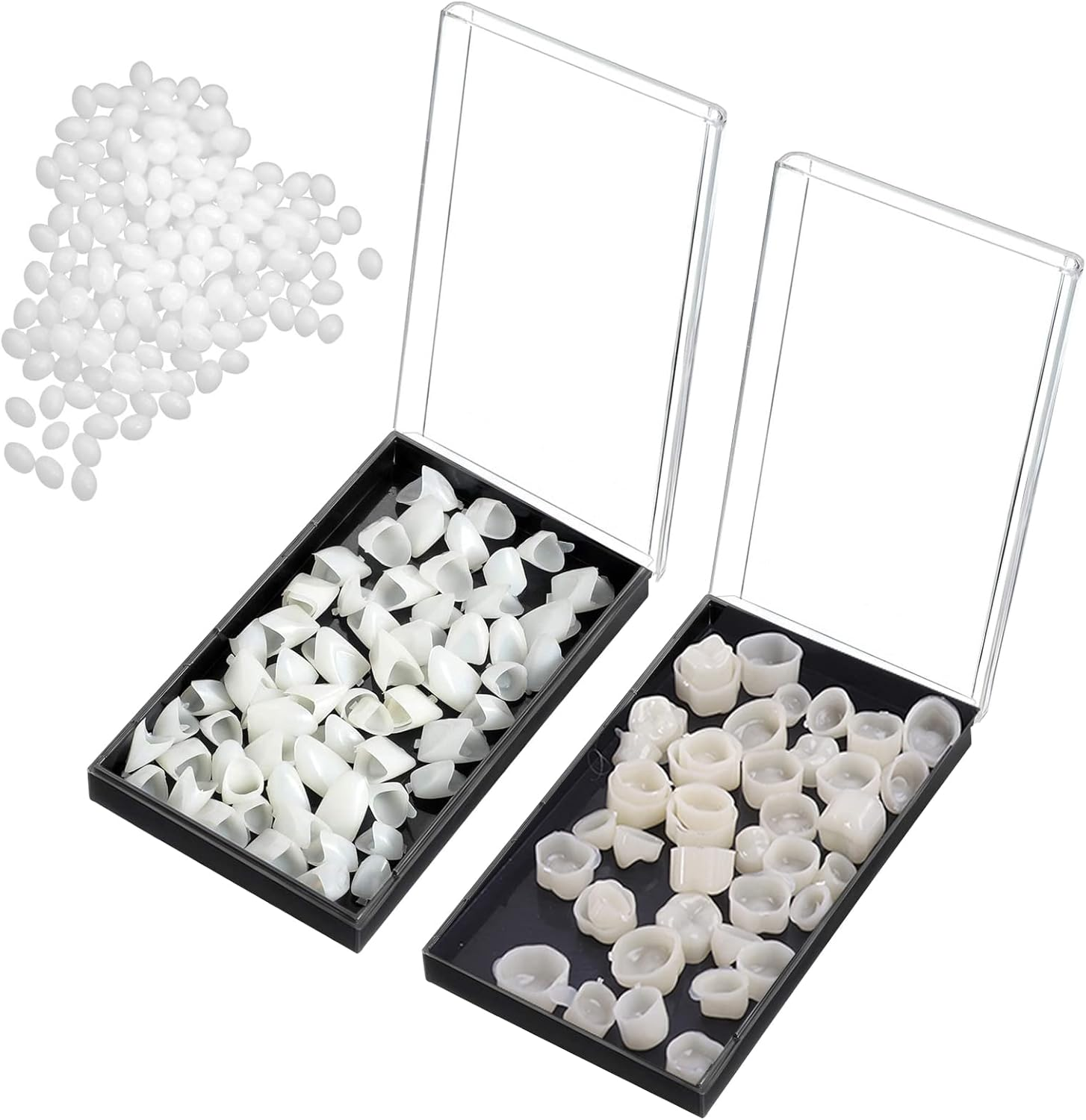 120 Pieces Fake Tooth Cap Crown Veneers Front Back Anterior and Molar Posterior