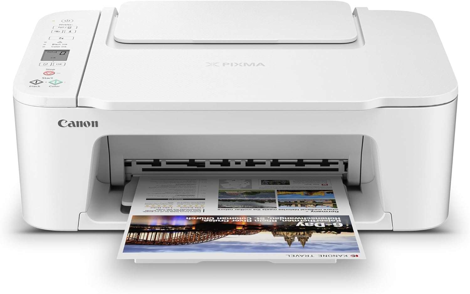 PIXMA TS3720 Wireless All-In-One Printer for Basic Home Printing, White