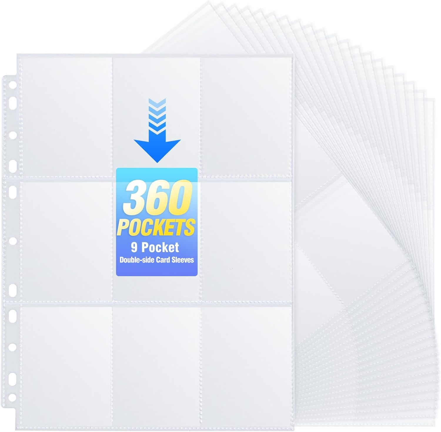 business card pocket sleeves Amazon.com : BYSTER 30 Pack 600 Pockets Business Card Sleeves Binder  Sheets, Ultra-Clear Business Card Pages for 2/3/4 Ring Binder, Double Sided  10 Pocket Credit Card Pages : Office Products