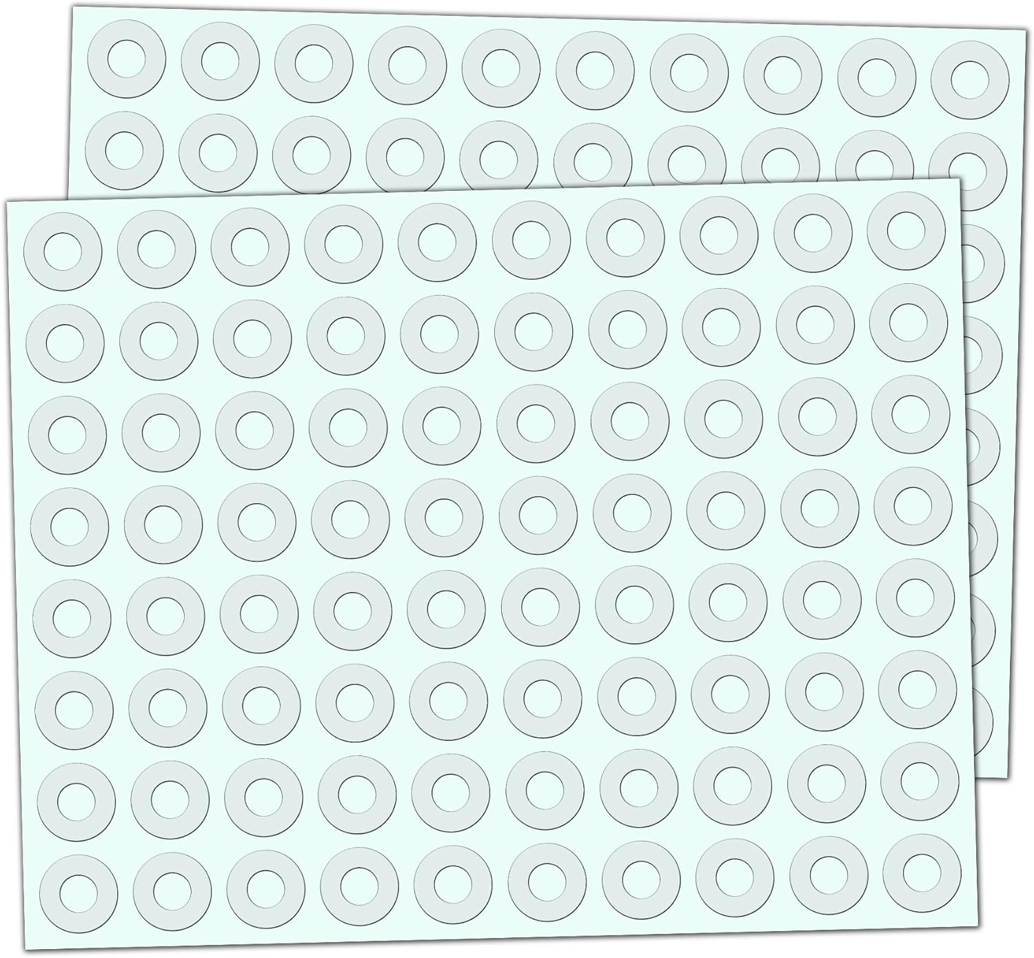 2000 Pack, Clear Hole Reinforcement Stickers, Transparent - 0.25