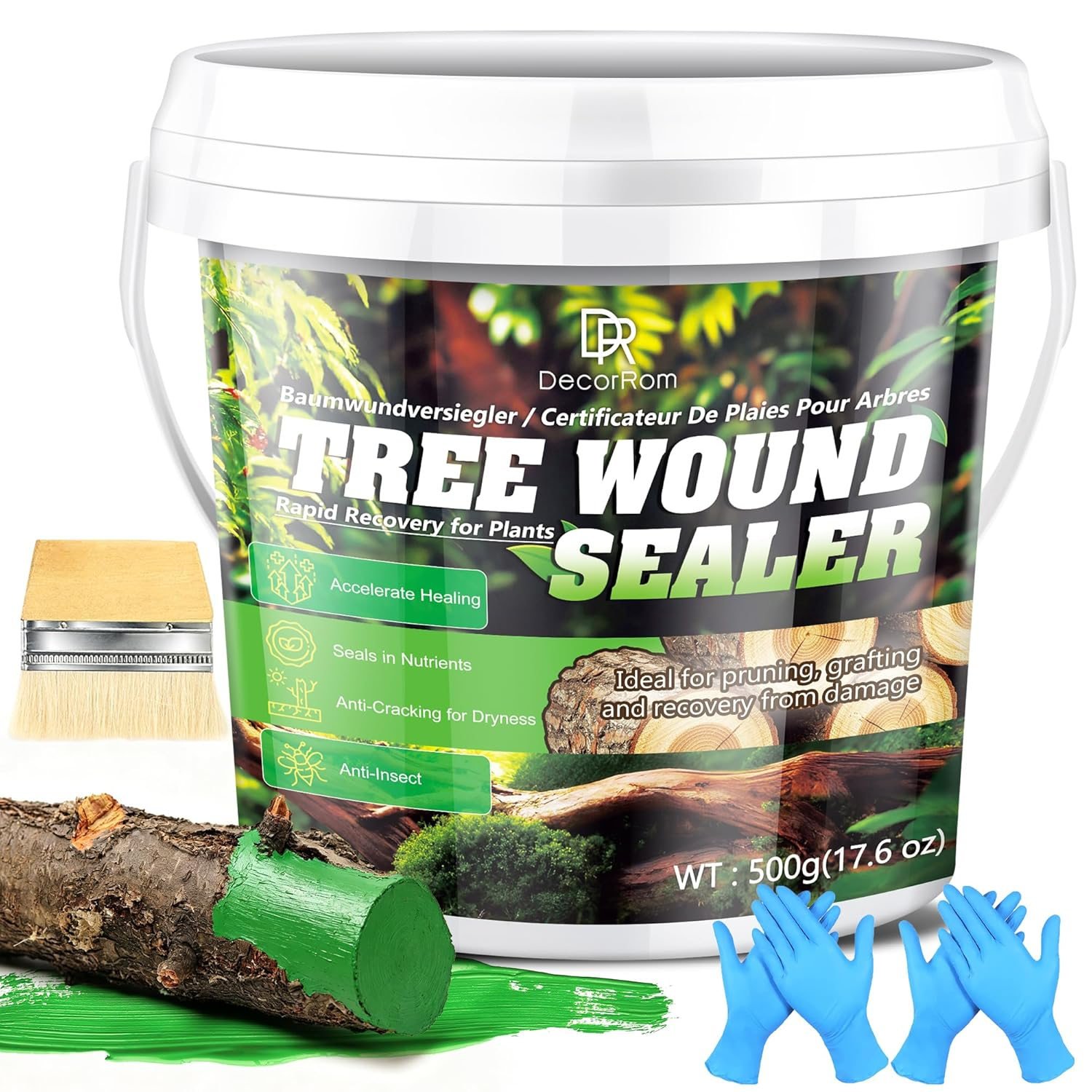 tree wound dressing Treekote - 16oz Tub - Grafting, Pruning, and Wound Care for Damaged Trees - Pruning Sealer, Grafting Compound Convenient to use Tree Wound Sealer 17.6oz