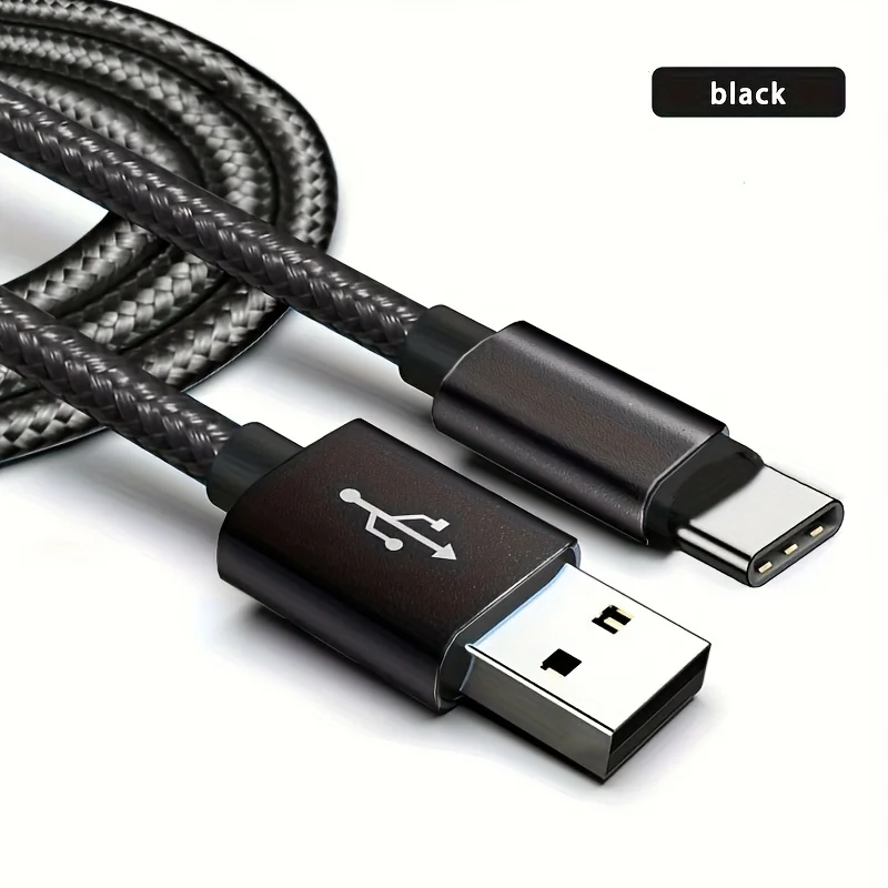 USB Type C Cable for Fast and Safe Charging Is Suitable for Mobile Phone Charging Cables