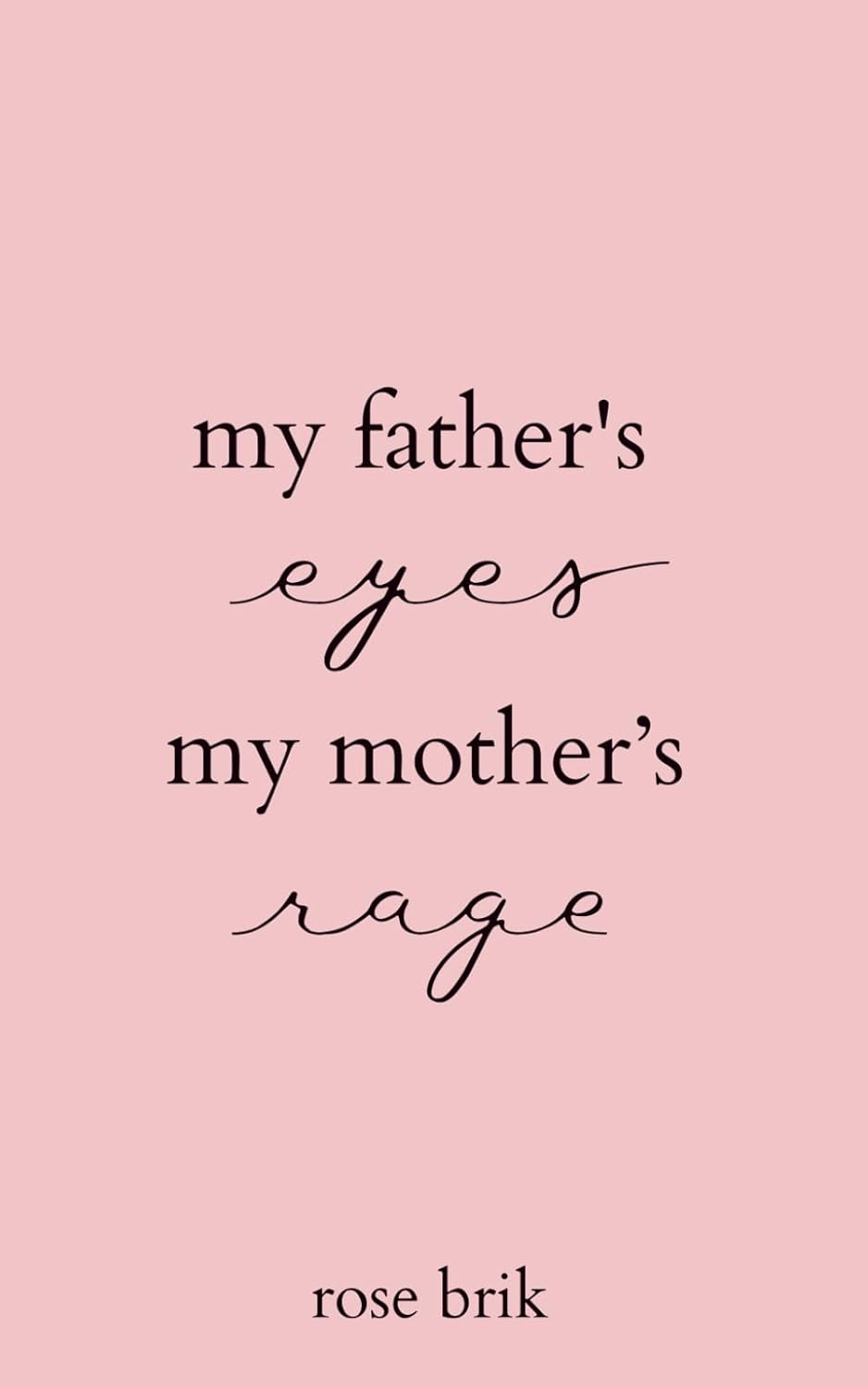 My Father'S Eyes, My Mother'S Rage