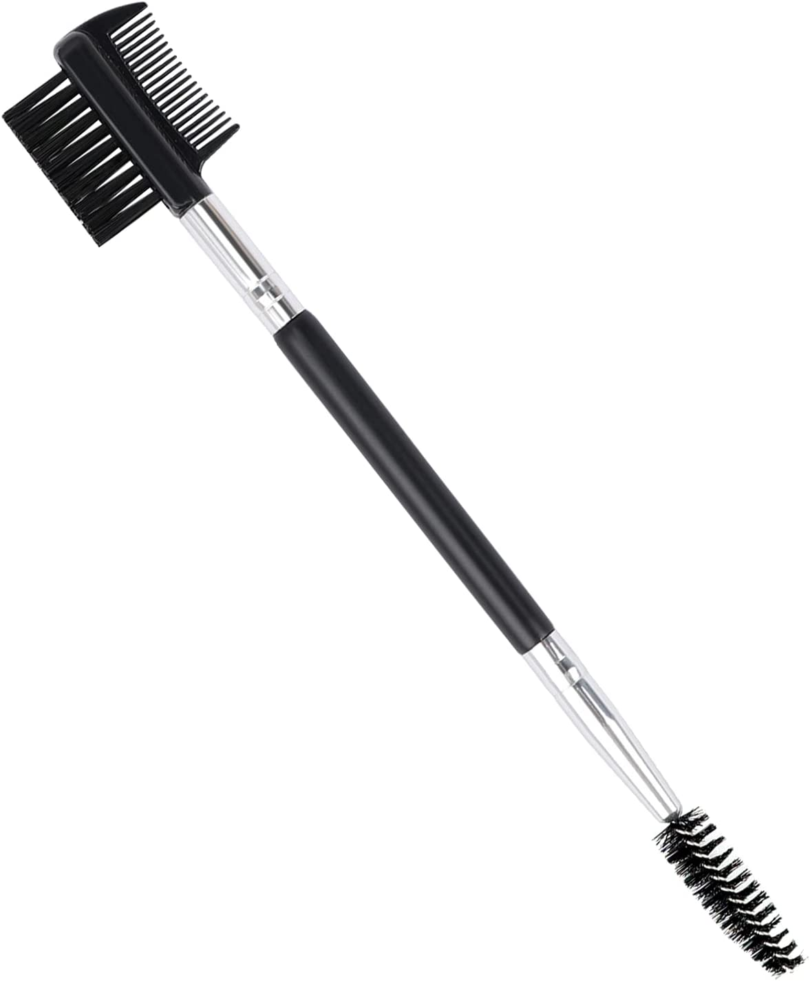 3 Head Eyebrow Eyelash Shaper Eyelash Comb Double Head Brush Makeup Grooming Tool Cosmetic with 3 Different Spoolie Brushes for Separating Lashes, Eliminating Mascara Clumps, Grooming and Shaping Brow