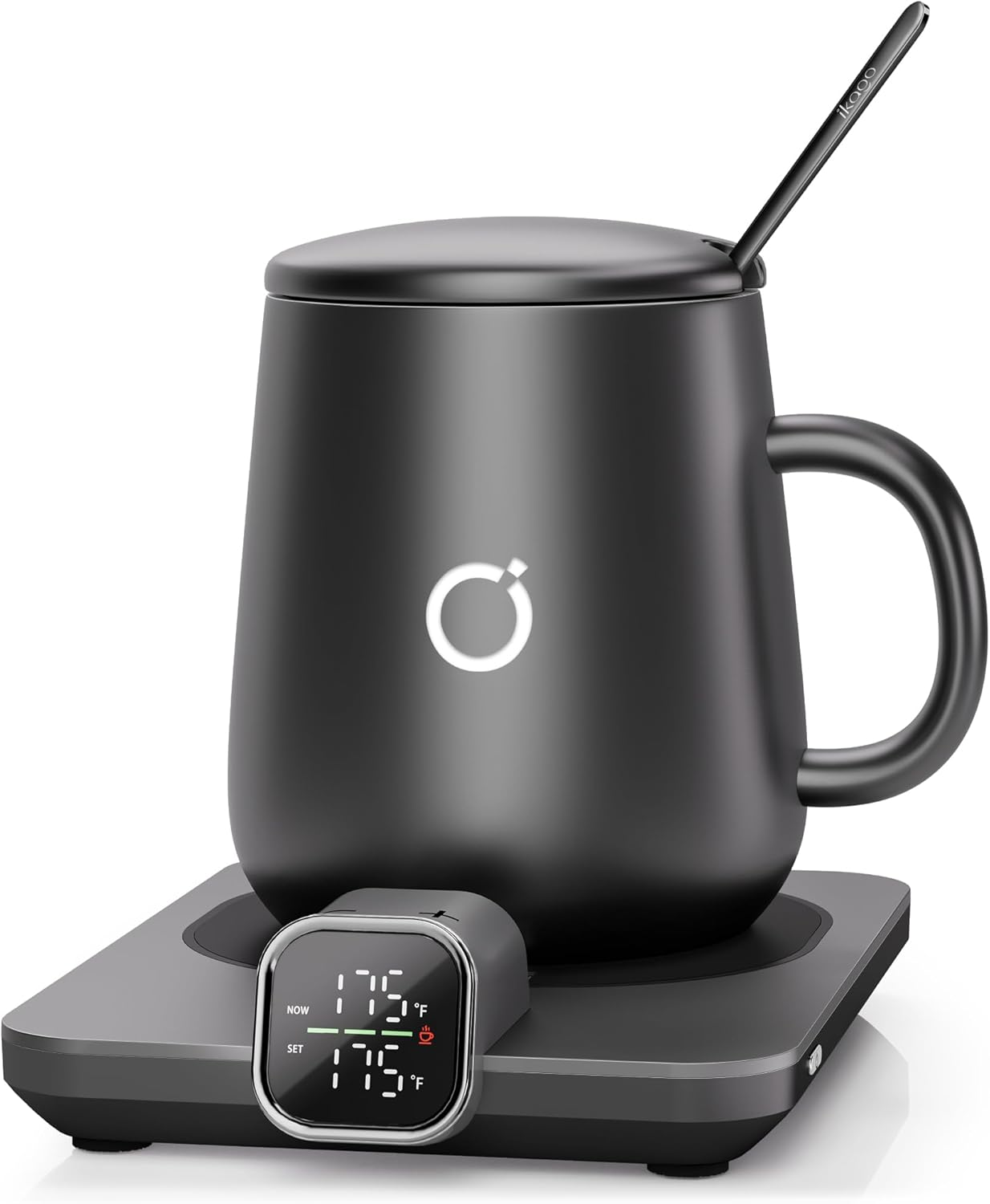 Smart Heated Coffee Mug Warmer & Mug Set - Heated Coffee Warmer with Auto Shut Off, 1°F Precise Temperature Control Coffee Warmer, Electric Mug Warmer for Desk, Birthday Gifts for Women and Men