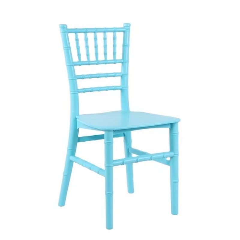 Banquet Acrylic Resin Chiavari Kids Blue Plastic Clear Chavari Children Chairs Wholesale Clear Wedding for Kid Modern 10 Pcs