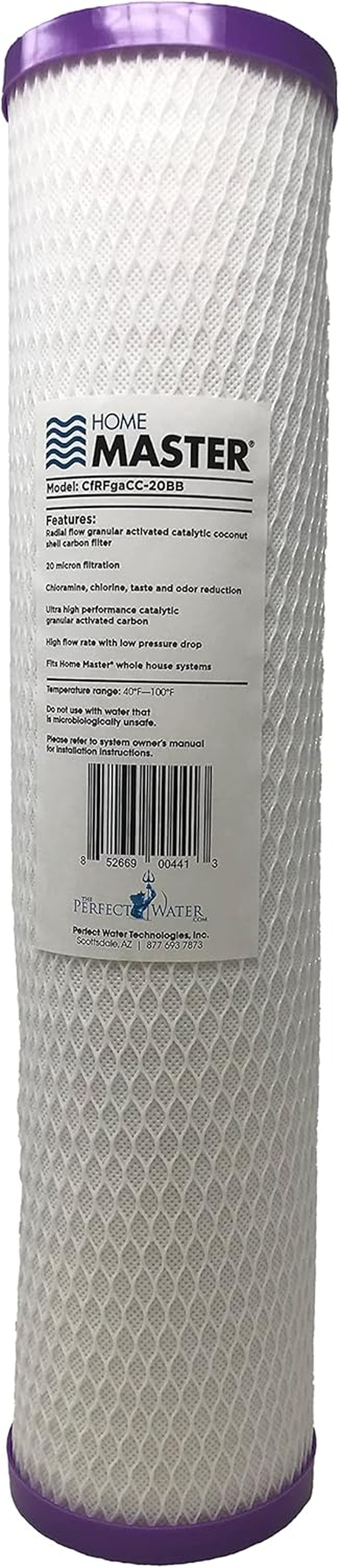 Cfrfgacc-20Bb Replacement Whole House Water Filter, High Flow 20Gpm, Radial Flow Granular Catalytic Carbon, 20