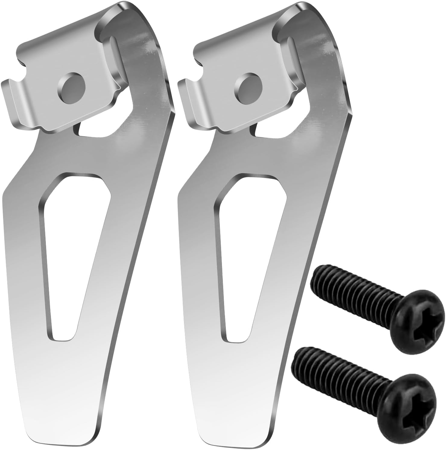 2-Pack Belt Clip Kit for Milwaukee M12 12V Drills and Drivers:42-70-0490 Steel Tool Hooks with Screws - Enhance Your Tool Collection