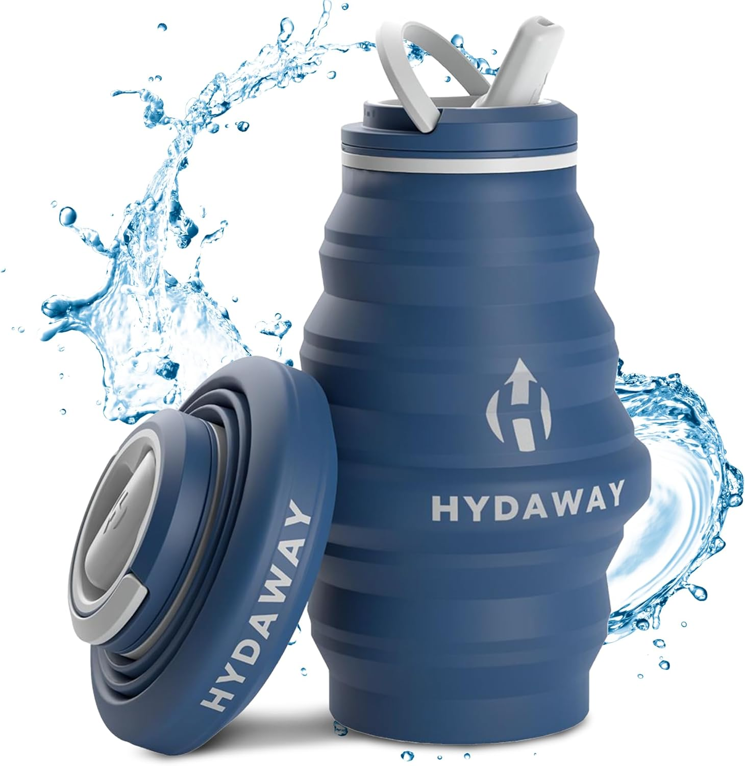 HYDAWAY Collapsible Water Bottle - 17oz I Reusable Water Bottles with Flip To... - Picture 10 of 17