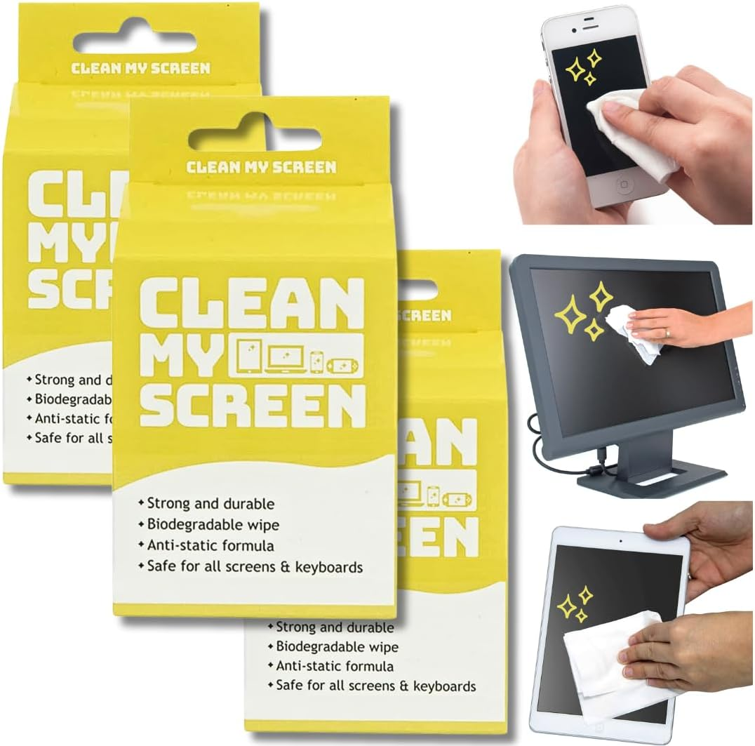 Clean My Screen - Biodegradable Screen Cleaner 10ct Electronics Wipes - for P... - Picture 10 of 11