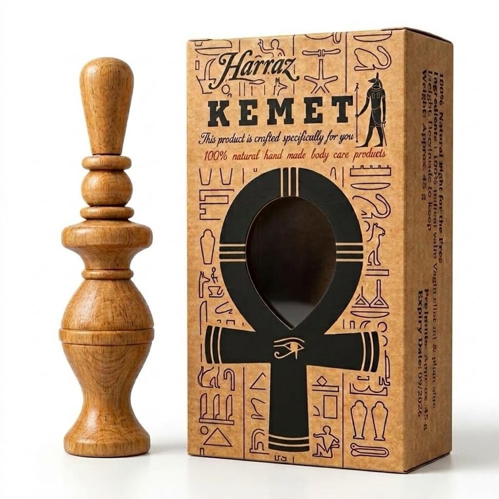 Kemet 100% Natural Egyptian Eyeliner in Powder Form, Handmade Eyeliner with Pharaoh Packing.