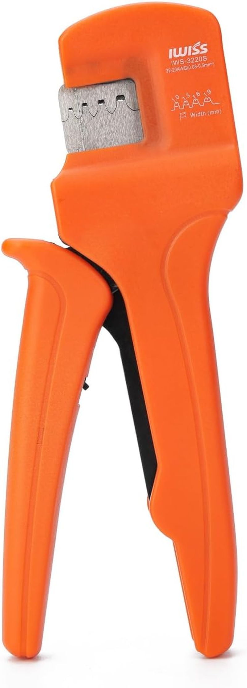 Icrimp IWS-3220S Micro Pin Connector Crimping Tool, AWG 32-20, Ratchet Crimper for JST XH, PH, SH, Molex KK, D-Sub Terminals